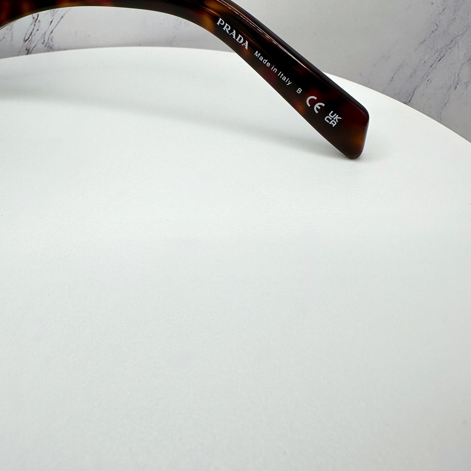 Prada New PRADA Sunglasses Brown Root Tortoise Square Plaque Logo Size ONE SIZE - 9 Thumbnail