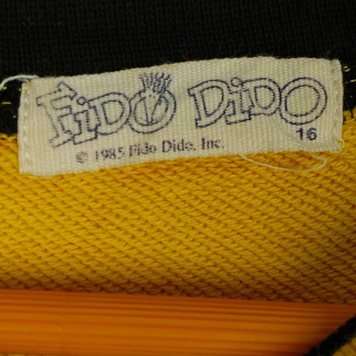 Vintage Vintage Fido Dido Printed Crewneck Sweatshirt Yellow Size US M / EU 48-50 / 2 - 6 Thumbnail