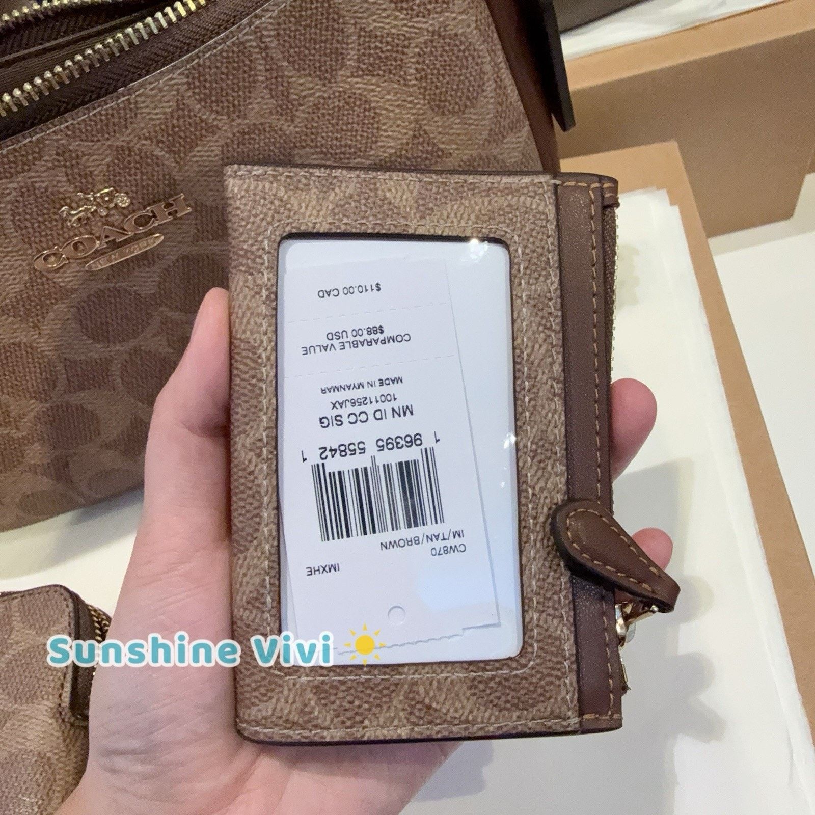 Coach NWT Bundle Coach Teri CV933 & CW854 Wristlet & CW870 ID Case Size ONE SIZE - 11 Thumbnail