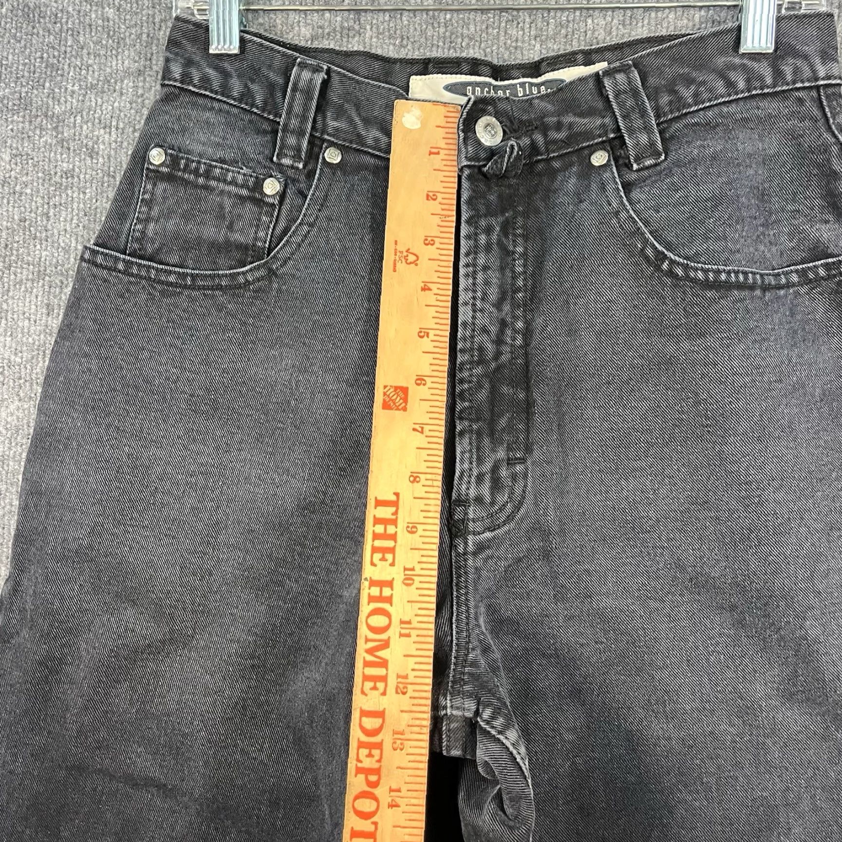 Anchor Blue VINTAGE 90s ANCHOR BLUE Baggy Jeans Women’s Sz 11 Dark Denim 28x30 Relaxed 5-Pocket Size 32" / US 10 / IT 46 - 3 Thumbnail
