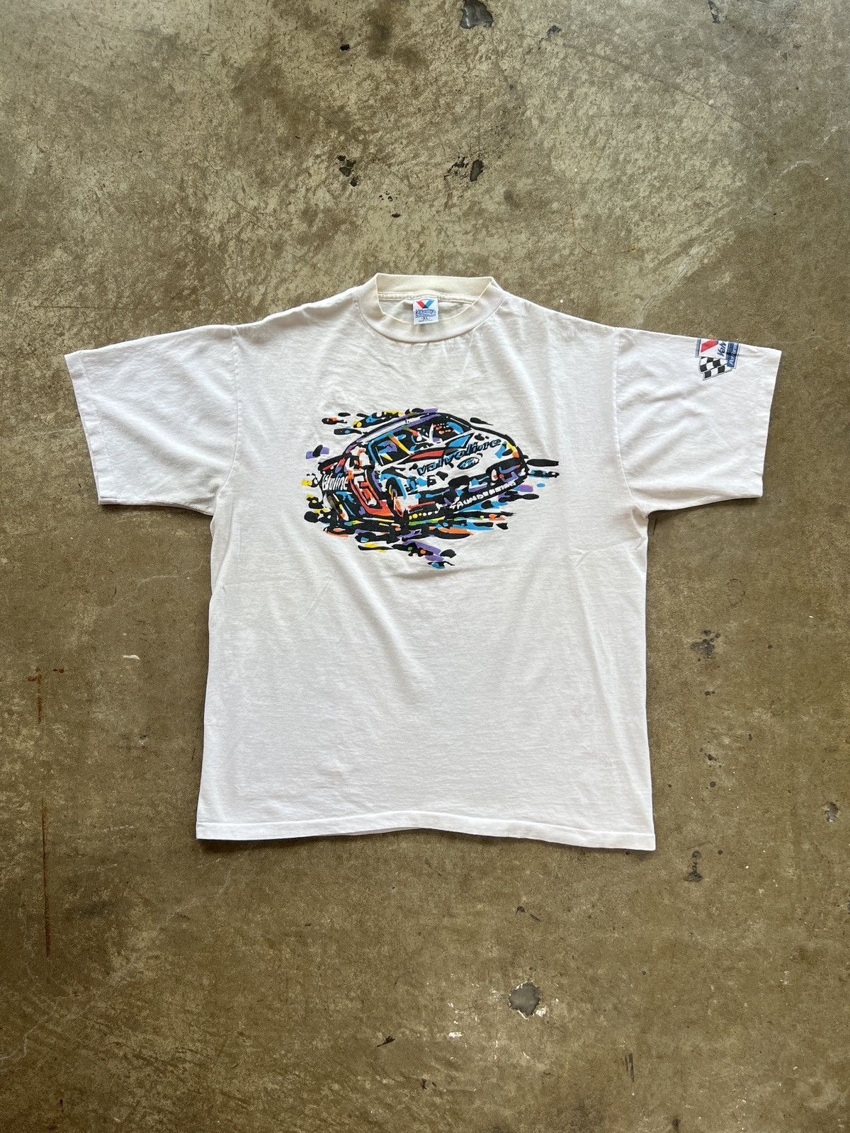 NASCAR Vintage 90s Valvoline Racing Car Painting Tee XL Size US XL / EU 56 / 4 - 2 Thumbnail