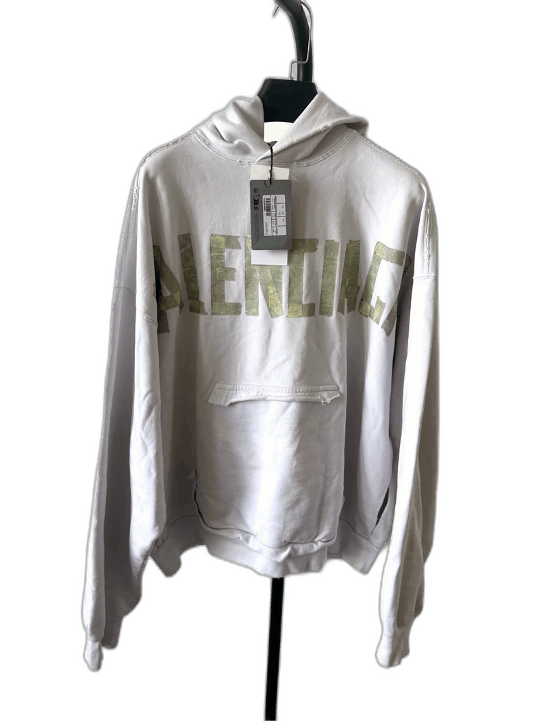 Balenciaga Balenciaga SS24 Distressed Logo Hoodie Unisex-2506 Size US XXS / EU 40 - 1 Thumbnail