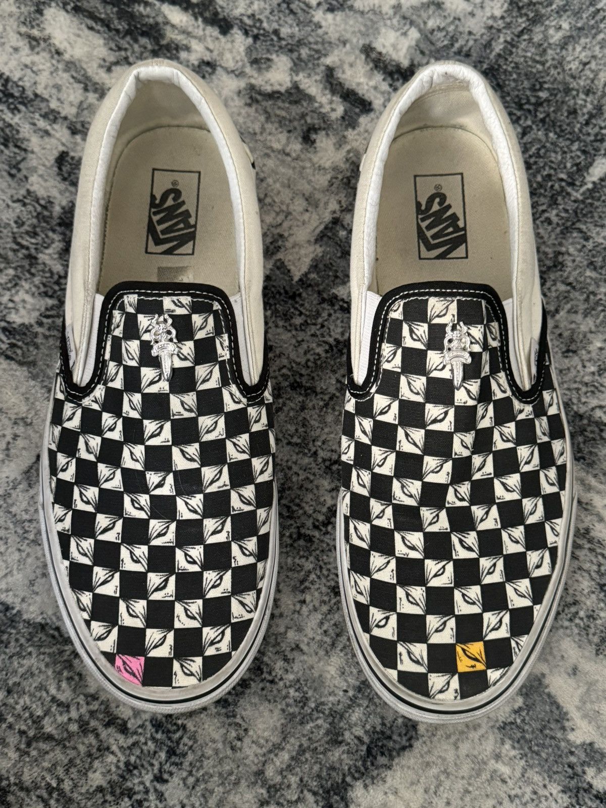 Chrome Hearts Chrome Hearts Matty Boy Checkered Vans Mens Size 11 Size US 11 / EU 44 - 2 Thumbnail