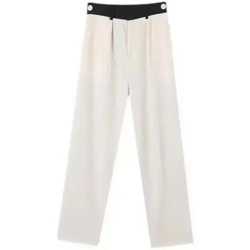 Japanese Brand × Vintage High Waist Track White Pants Size US 32 / EU 48 - 4 Thumbnail