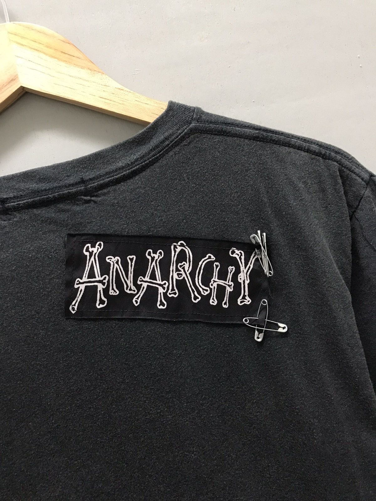Anarchy Metal Studded Punked tee Goth Chaos