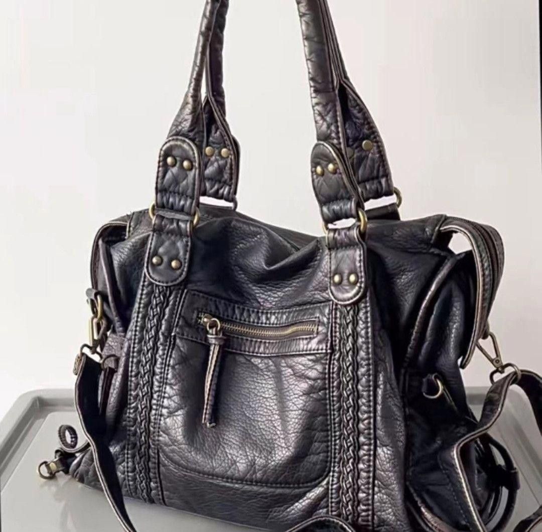 Other Y2K Girl Vintage Faux Leather Shoulder Carry Bag Hype Size ONE SIZE - 3 Thumbnail