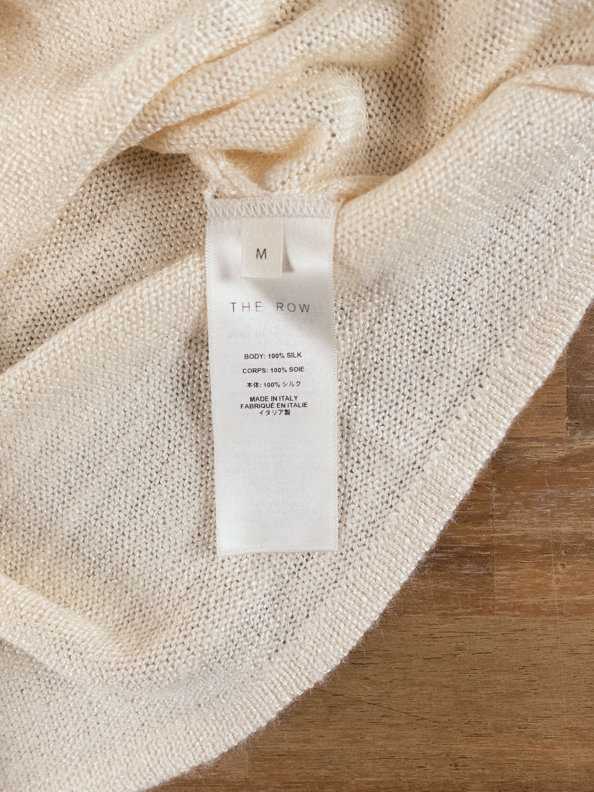 The Row THE ROW Juyah ecru white silk open knit tank top Medium q Size M / US 6-8 / IT 42-44 - 8 Thumbnail
