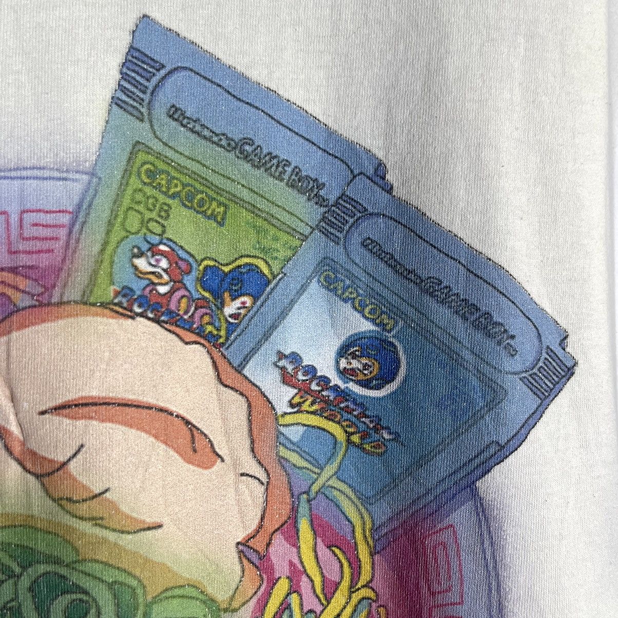 GOAT Crew × Nintendo × Playstation Rare! Goat Ramen x Gameboy Rockman World Capcom Tshirt Size US M / EU 48-50 / 2 - 6 Thumbnail