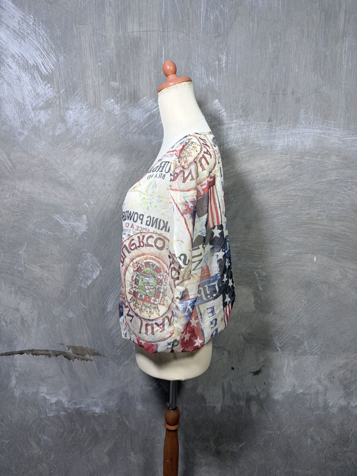 Japanese Brand Y2K Unknown Women Abstract Tops Size M / US 6-8 / IT 42-44 - 5 Thumbnail