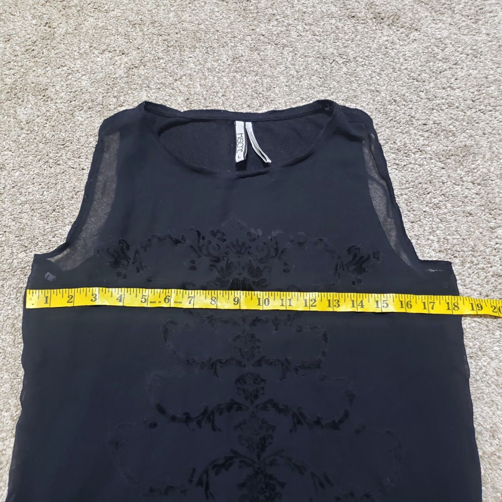Vintage VINTAGE Kische Black Sleeveless Blouse Adult Women's Size L Large Size L / US 10 / IT 46 - 4 Thumbnail