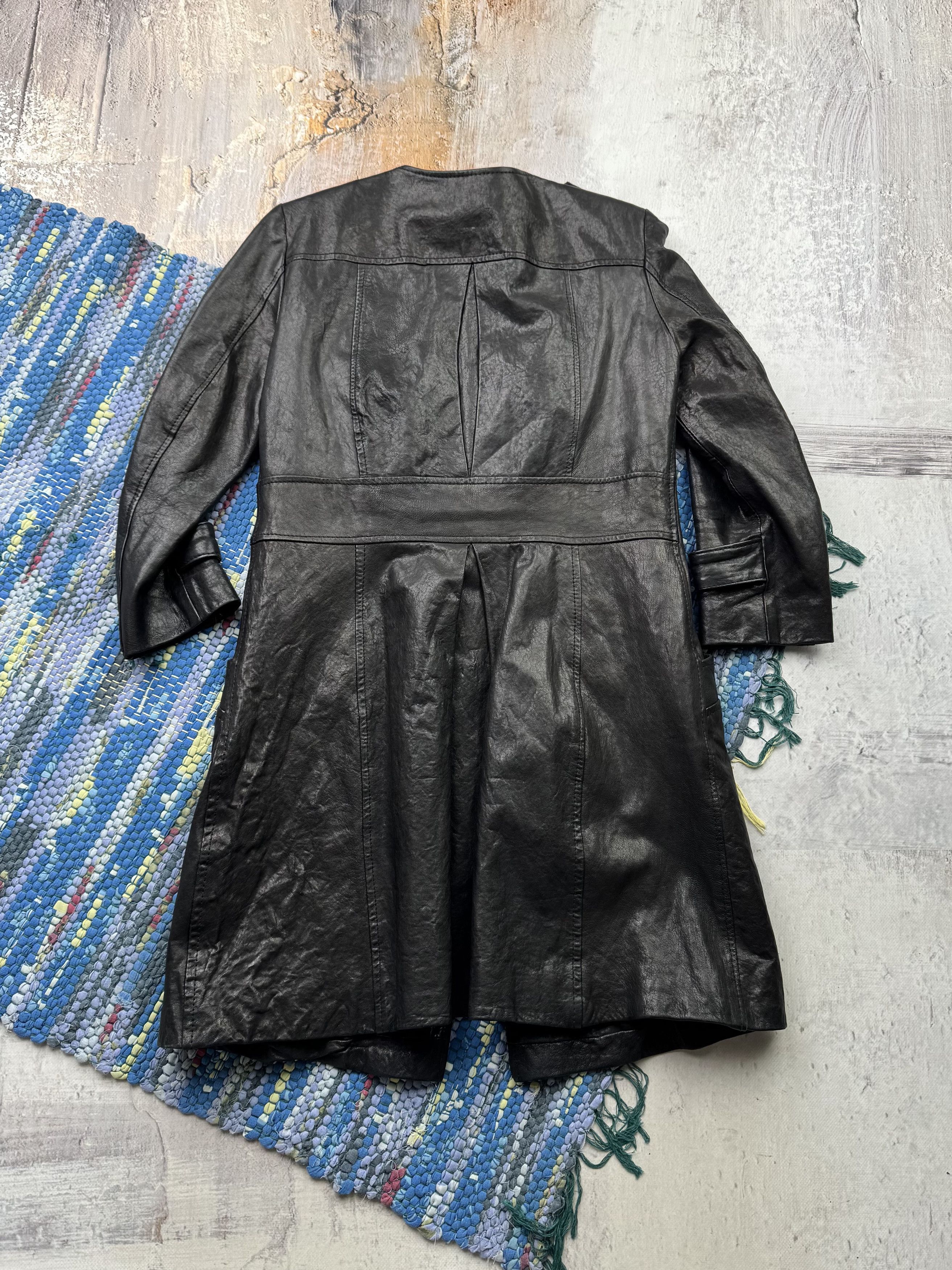 Japanese Brand Vintage Leather Long Jacket D15(518)A788 Size S / US 4 / IT 40 - 6 Thumbnail