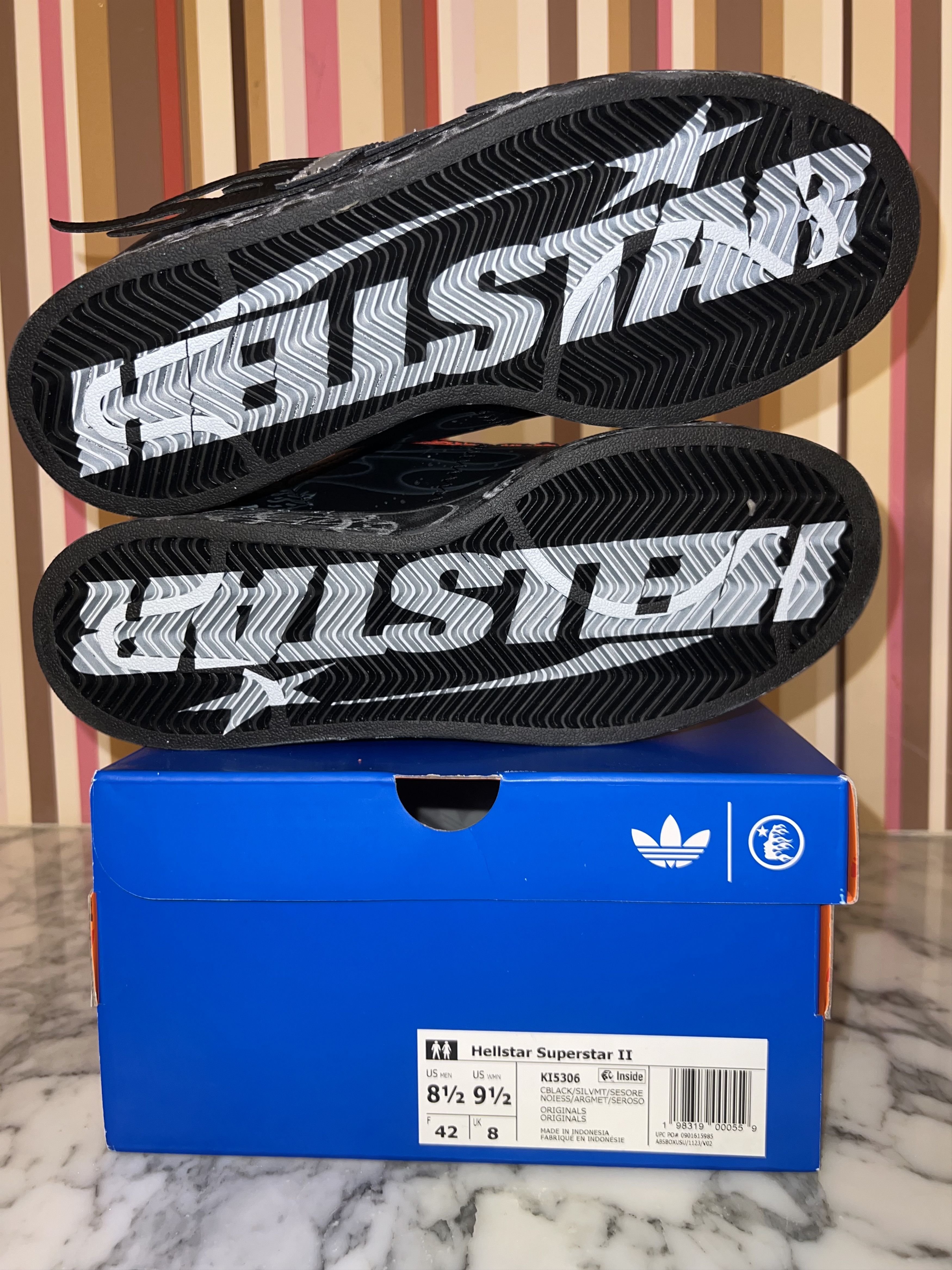 HELLSTAR Hellstar x Adidas Superstar 2 Orange Sz 8.5 Complexcon Size US 8.5 / EU 41-42 - 5 Thumbnail