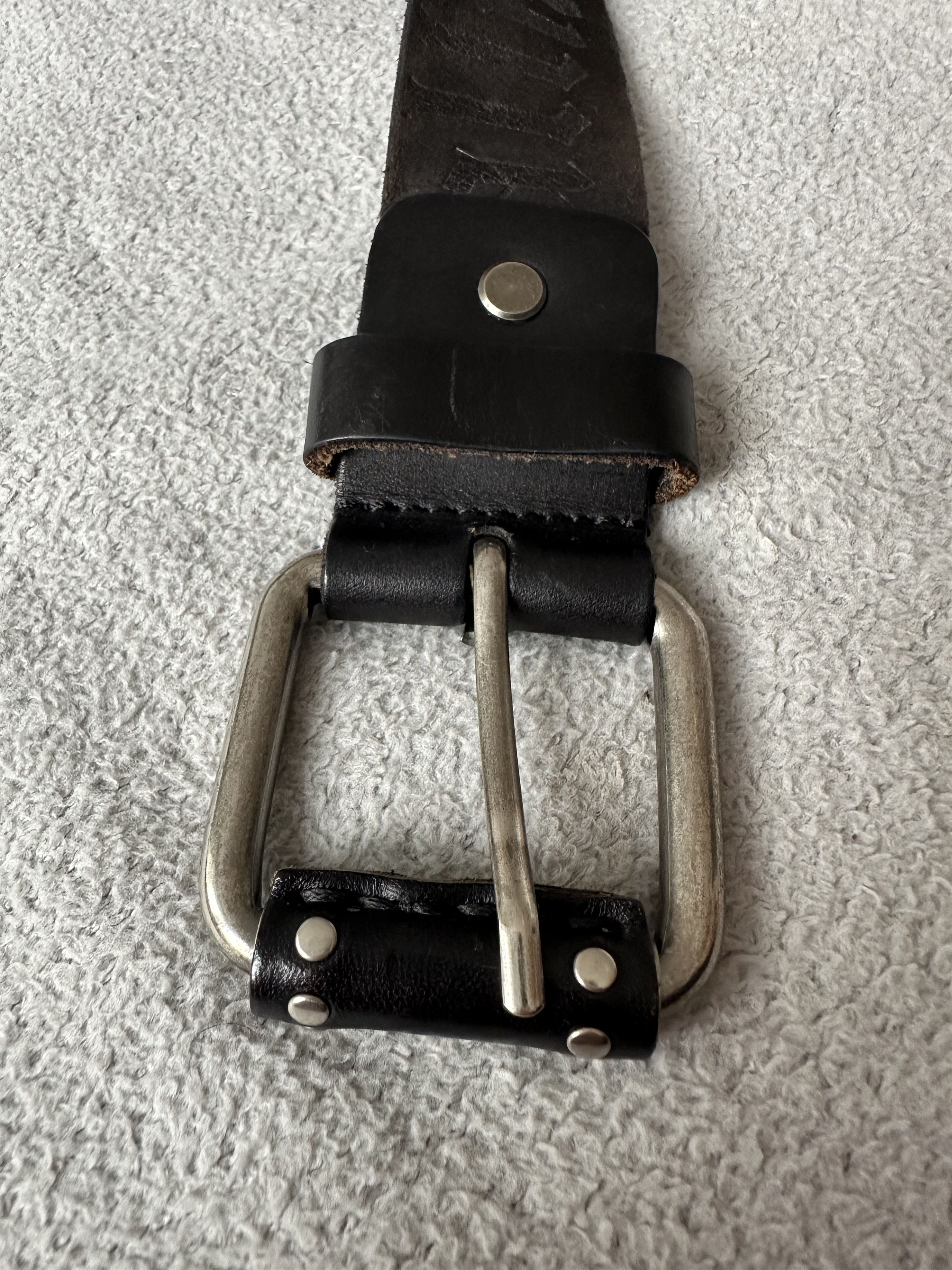John Galliano Galliano Black Genuine Leather Pattern Belt Archive Size ONE SIZE - 10 Thumbnail
