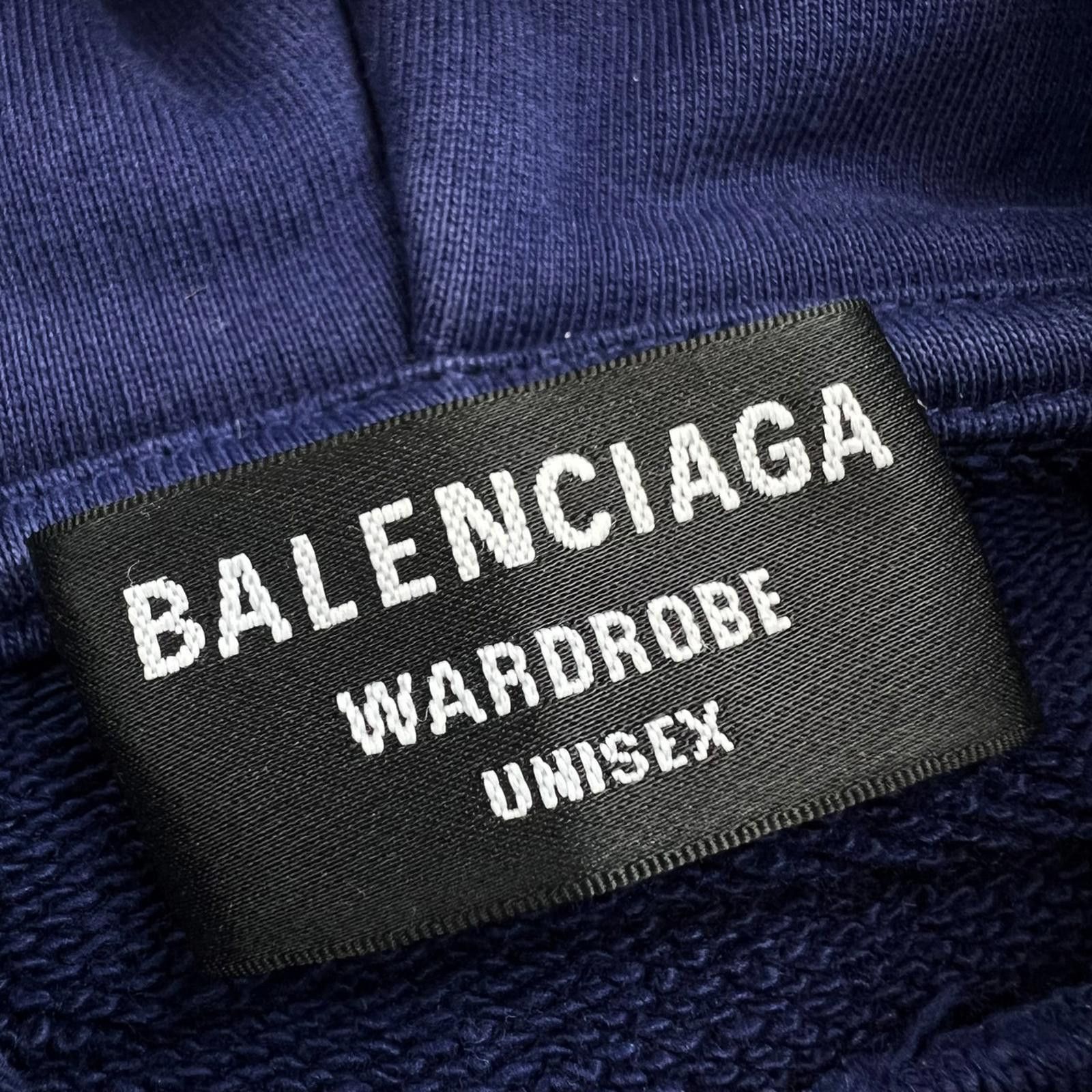 Balenciaga Balenciaga Copyright Logo Blue Hoodie Size US XL / EU 56 / 4 - 4 Thumbnail