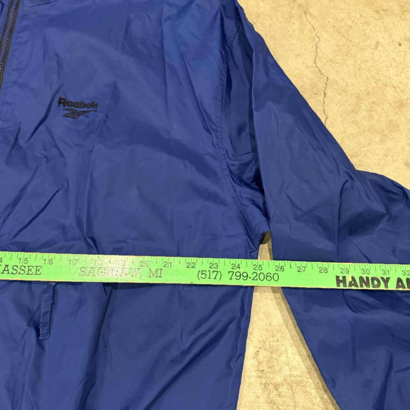 Reebok VINTAGE Reebok Jacket Blue Black 1/4 Zip Windbreaker Jacket L Men Size US L / EU 52-54 / 3 - 6 Thumbnail
