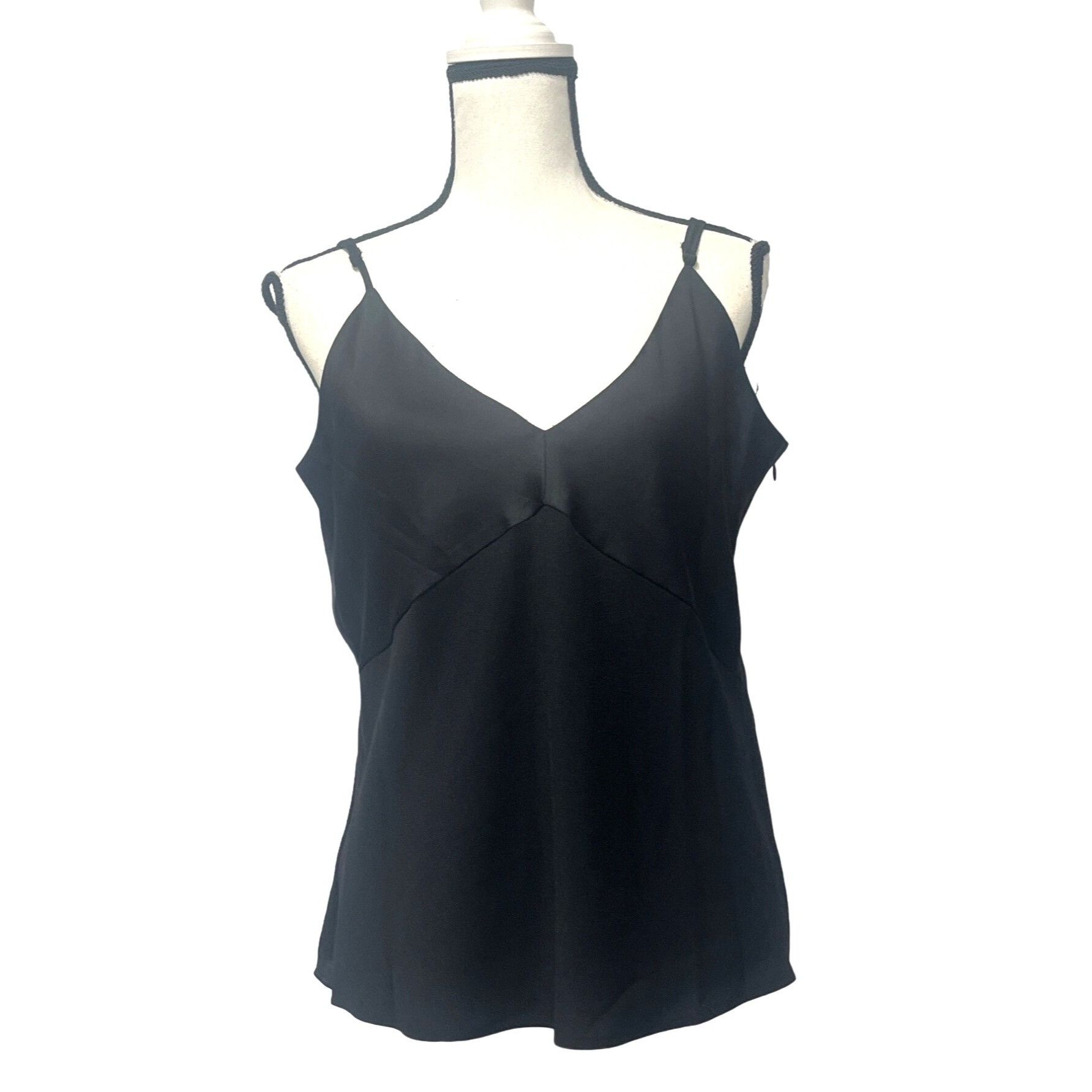 DKNY DKNY Mixed Media Camisole Top, Black, L Size L / US 10 / IT 46 - 1 Thumbnail