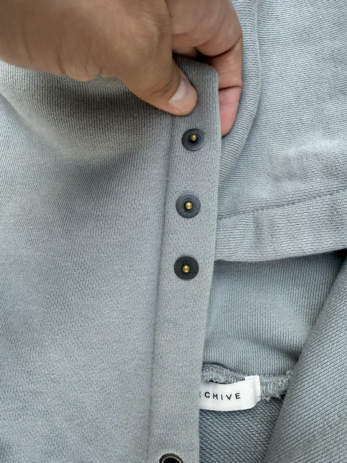 Other Rare Carnet-Archive Gray Hoodie Sweater Avantgarde Design Size US L / EU 52-54 / 3 - 3 Thumbnail