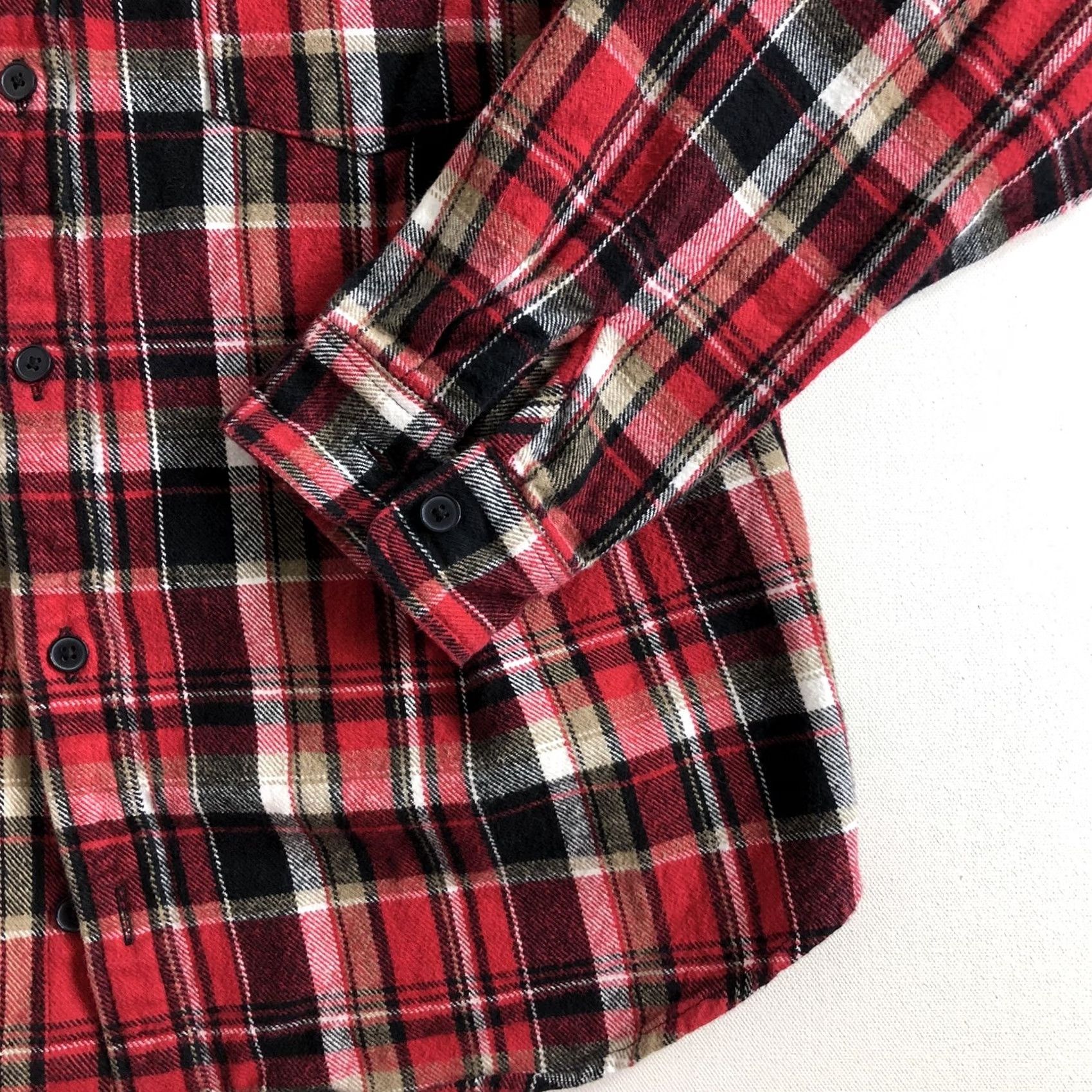 Vintage VINTAGE Slate and Stone Heavy Flannel Shirt Shacket Red Plaid Mens Size Large Size US L / EU 52-54 / 3 - 3 Thumbnail