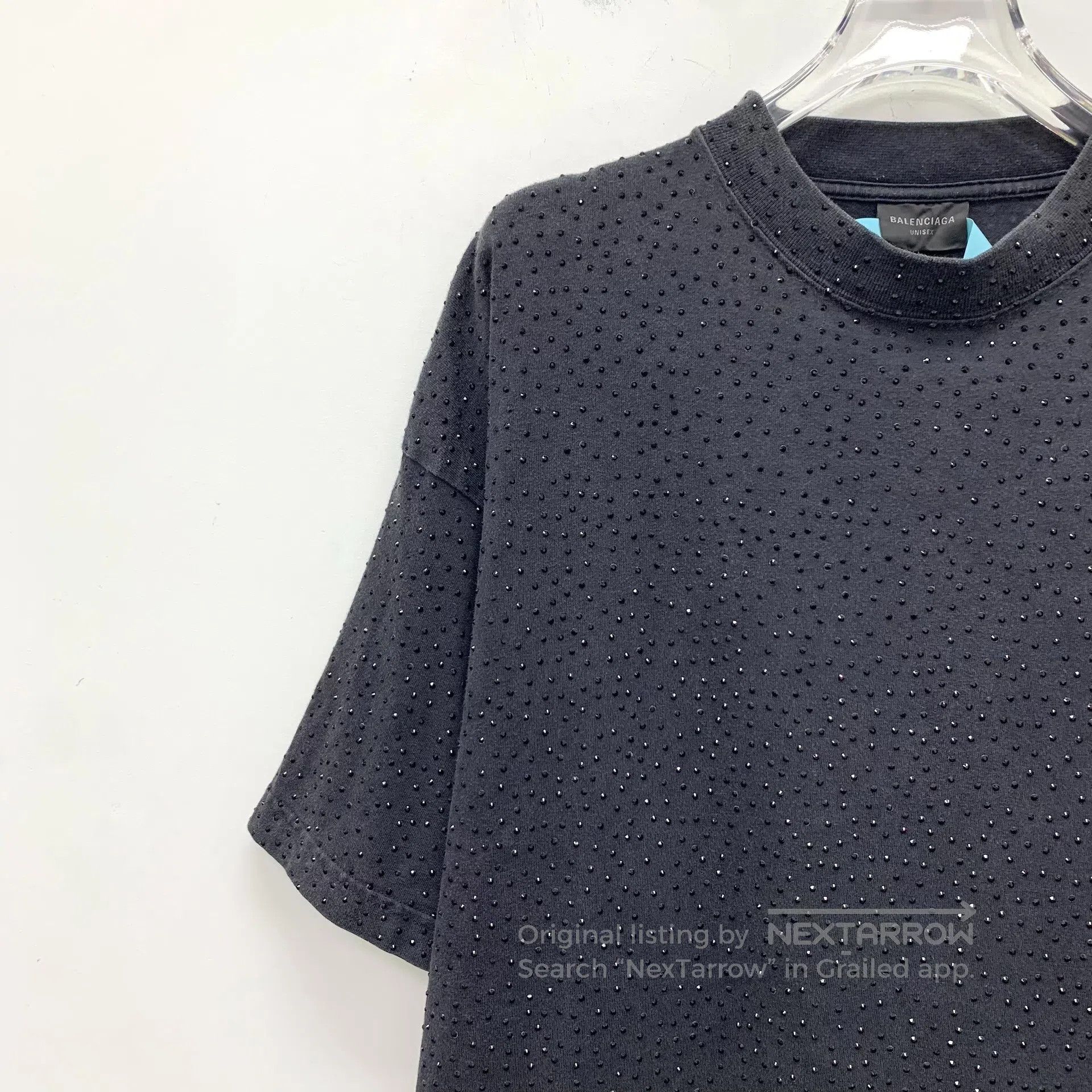 Balenciaga Balenciaga Black cotton round neck short sleeve T-shirt wi Size US M / EU 48-50 / 2 - 3 Thumbnail