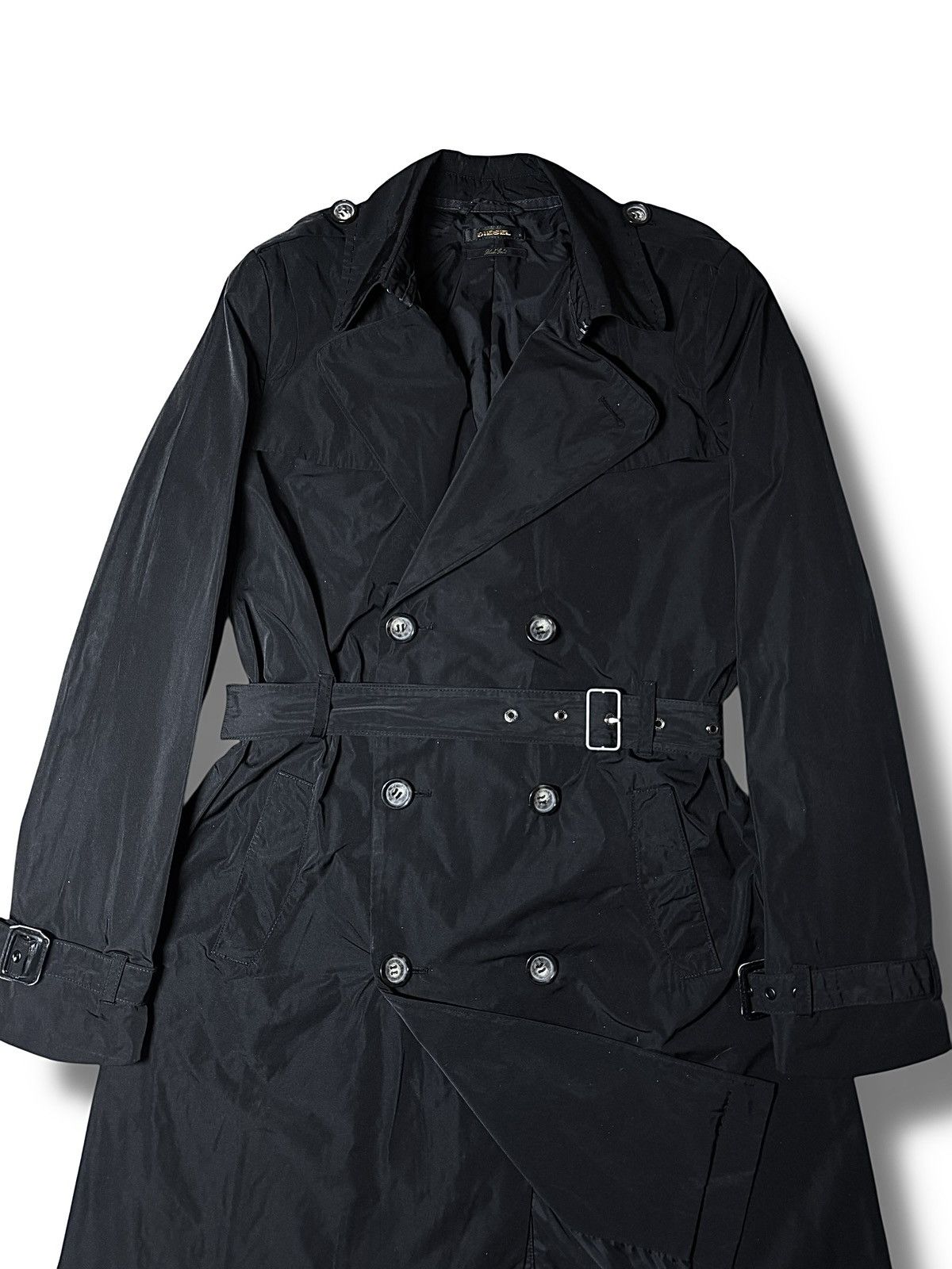 Diesel Diesel Black Gold Trench Coat Jacket Size S / US 4 / IT 40 - 3 Thumbnail