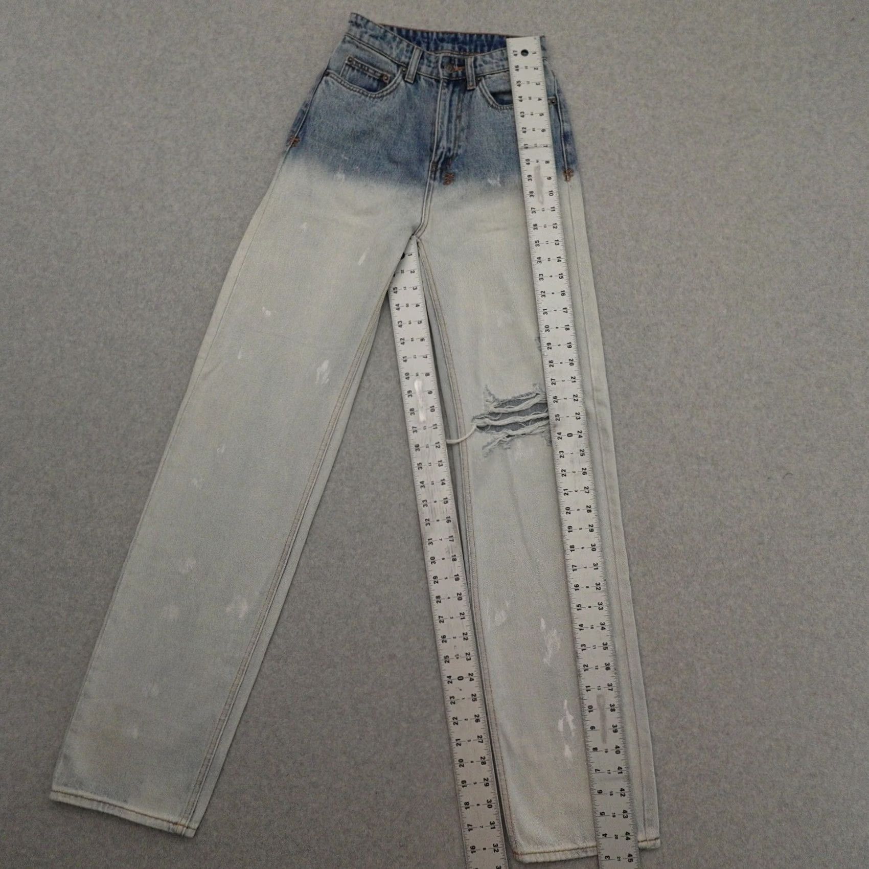 Ksubi Ksubi Jeans Womens 24 (24X33) Playback Mercury Dip-Dye High-Rise Jeans Shirt Size 42" / US 20 - 3 Thumbnail