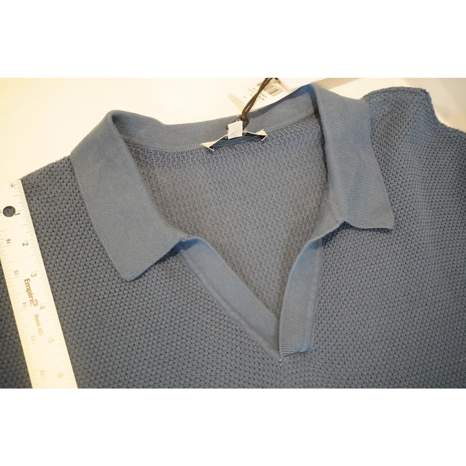 Onia Onia Knit Polo Sweater Men’s Green Long Sleeve Textured Polo Size US XL / EU 56 / 4 - 3 Thumbnail