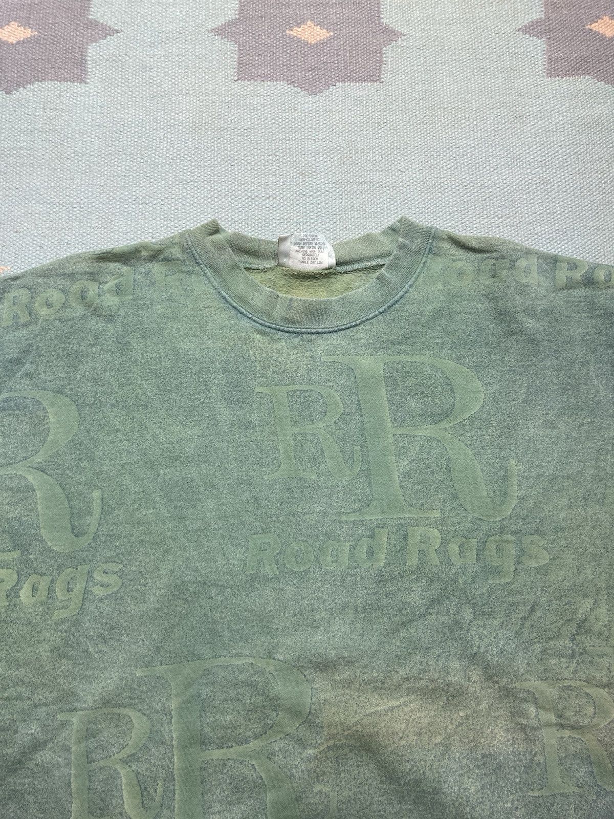 Vintage 90s crewneck sweatshirt road rags all over print cotton L Size US L / EU 52-54 / 3 - 4 Thumbnail