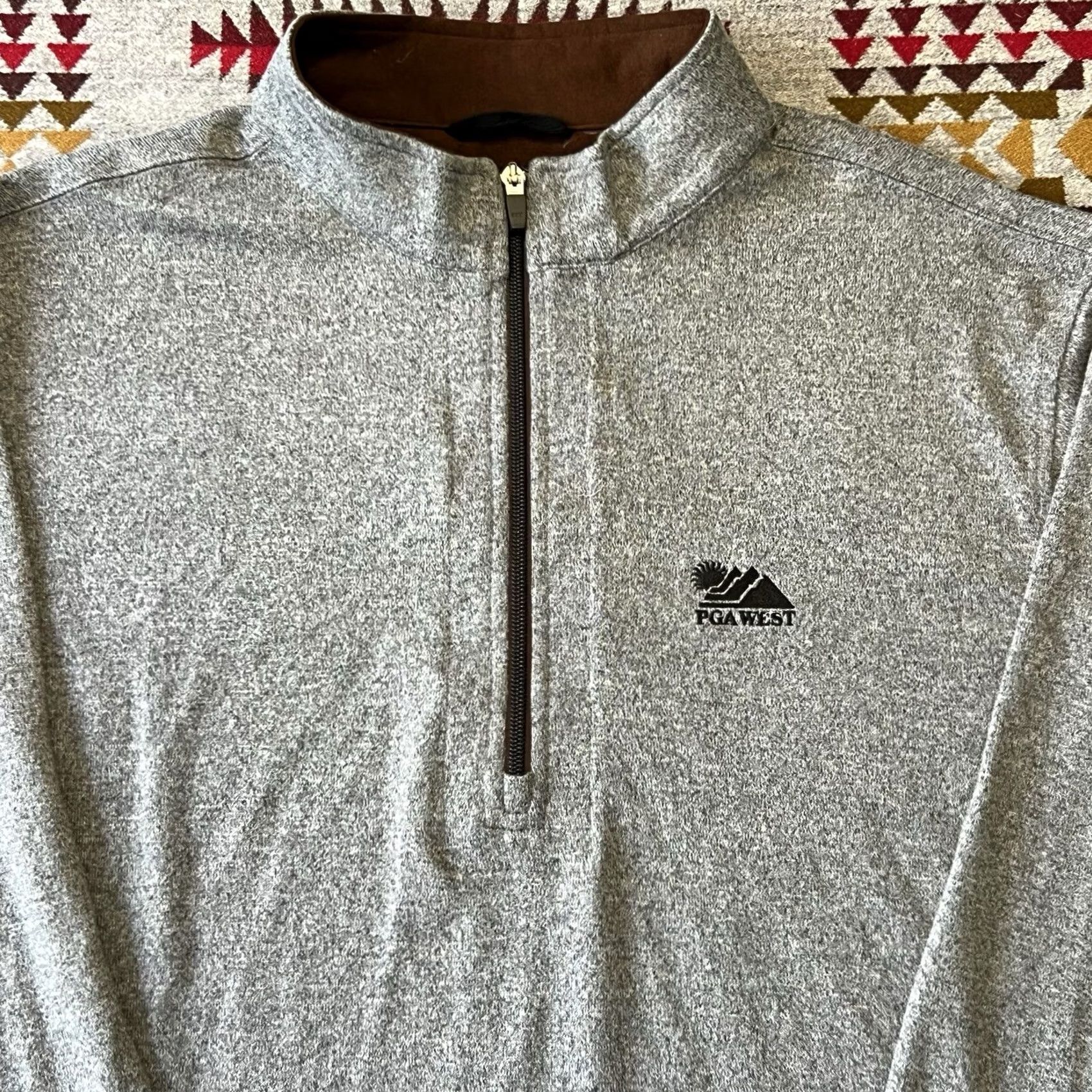 Vintage Straight Down 1/4 Zip Pullover Mens XL Gray Stretch Performance Golf D9 Size US XL / EU 56 / 4 - 6 Thumbnail