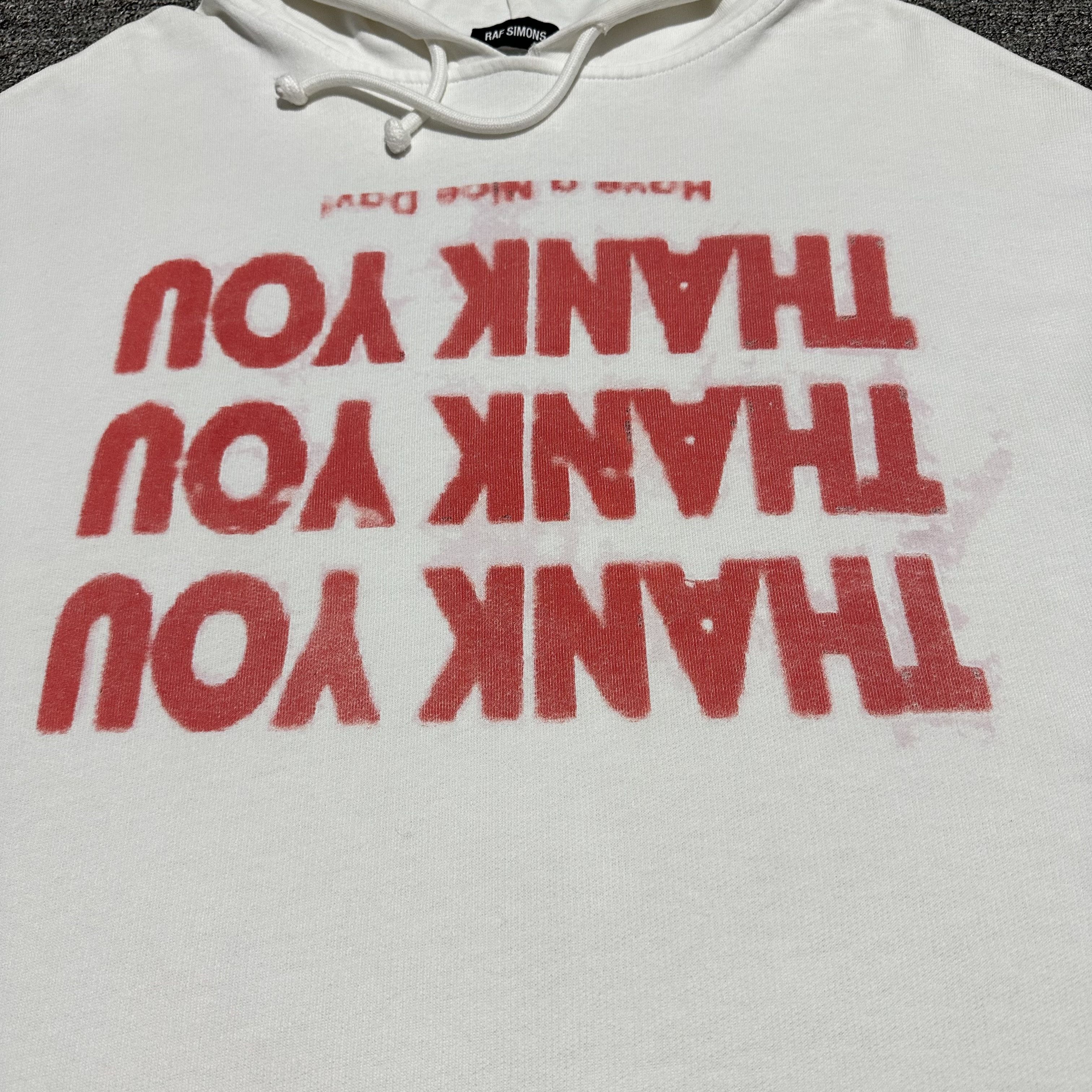 Raf Simons × Raf by Raf Simons Raf Simons Thank You Hoodie Size US L / EU 52-54 / 3 - 5 Thumbnail