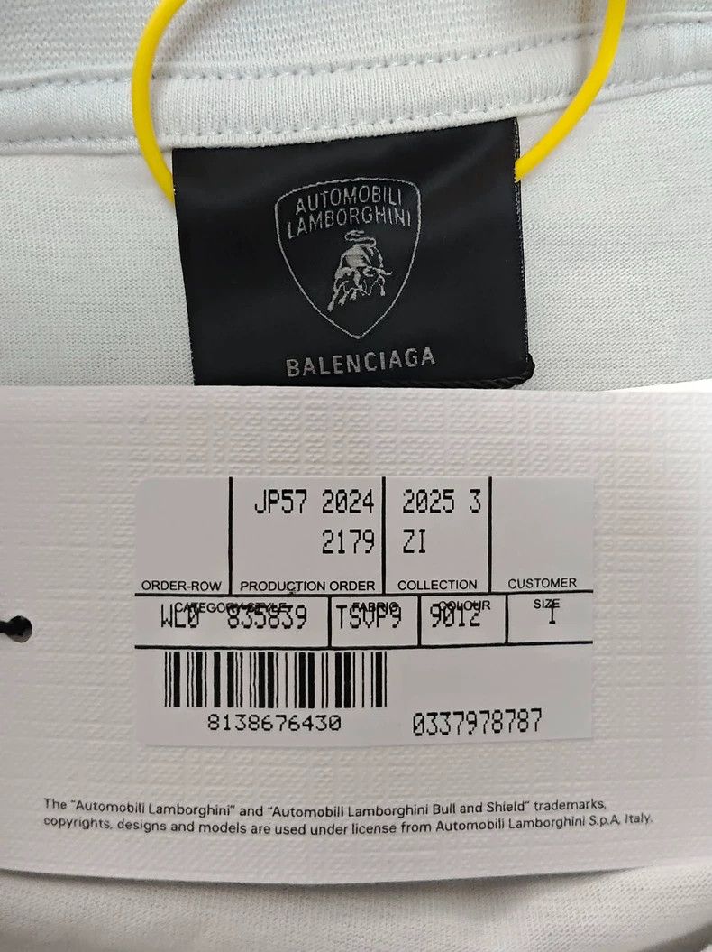 Balenciaga Balenciaga Lamborghini collaboration long sleeve 2502-Nexta Size US S / EU 44-46 / 1 - 4 Thumbnail