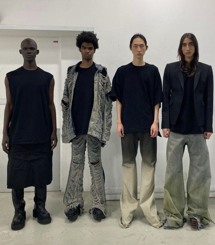 Rick Owens Rick Owens FW23 Tailored Bela Acid Degrade Size US 30 / EU 46 - 3 Thumbnail