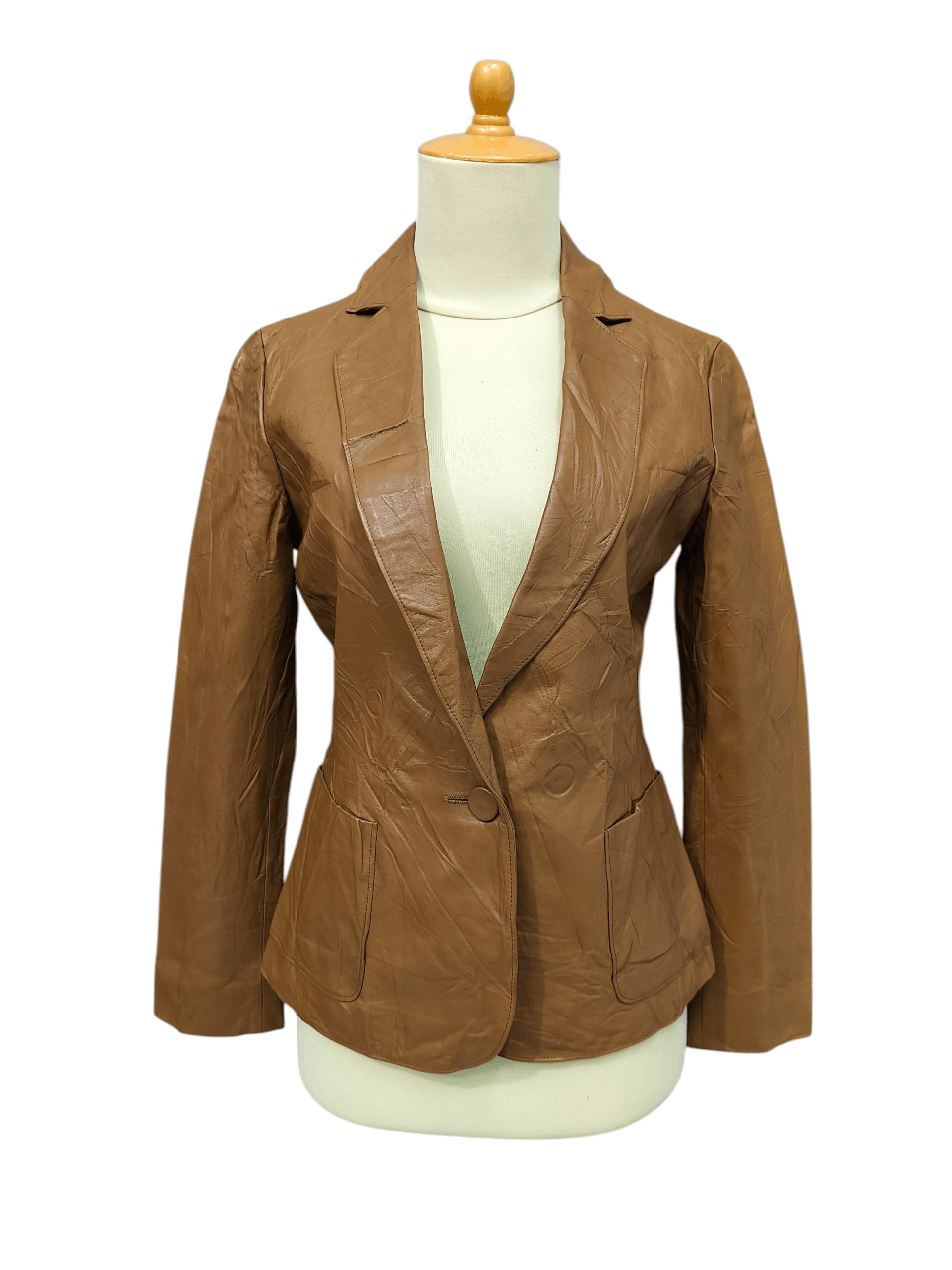 Junko Shimada 49AV Junko Shimada-Minimalist Sheepskin Leather Blazer Jacke Size M / US 6-8 / IT 42-44 - 1 Thumbnail