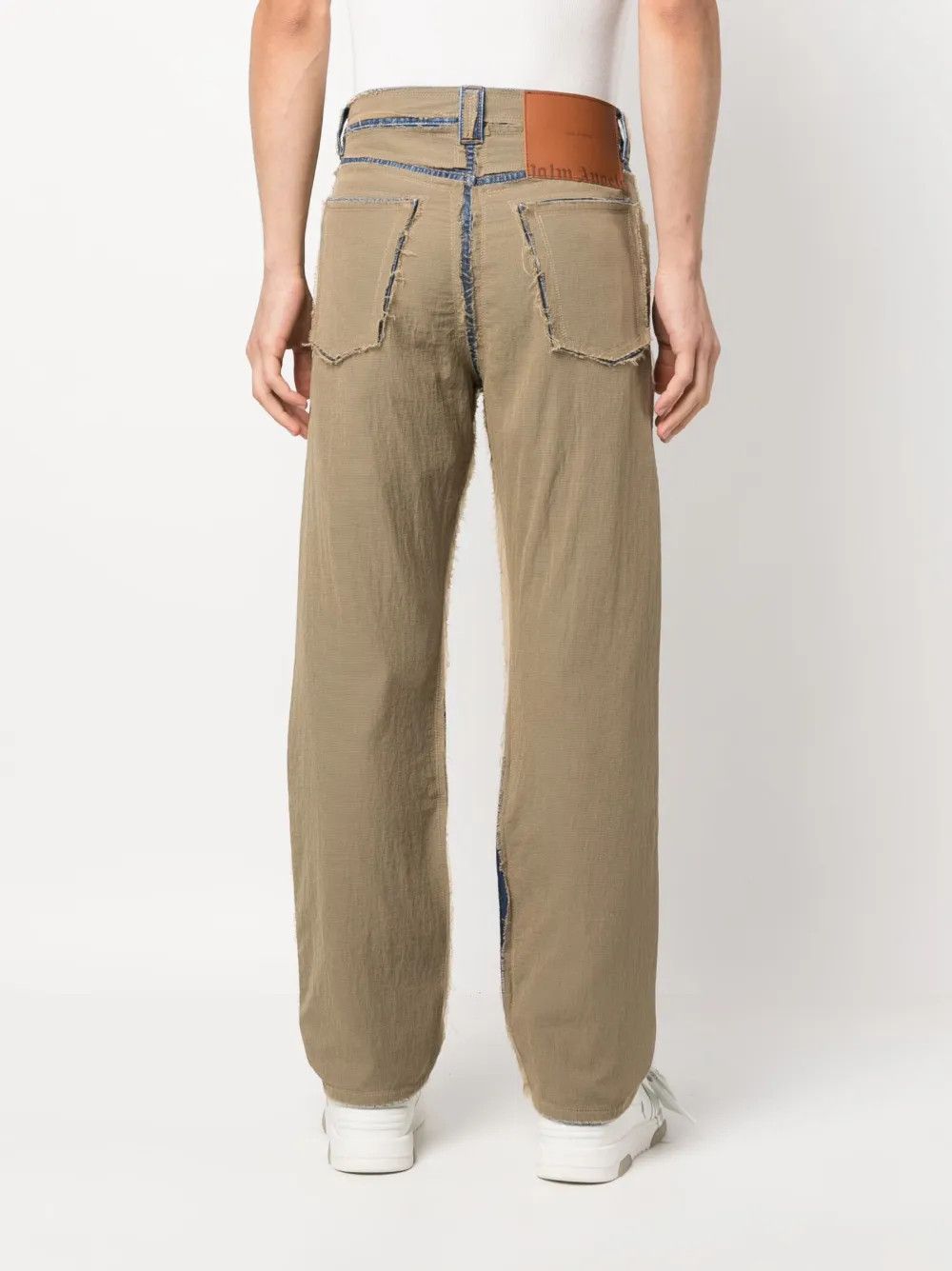 Palm Angels o1y0325 Denim Pant in Beige/Blue Size US 32 / EU 48 - 4 Thumbnail