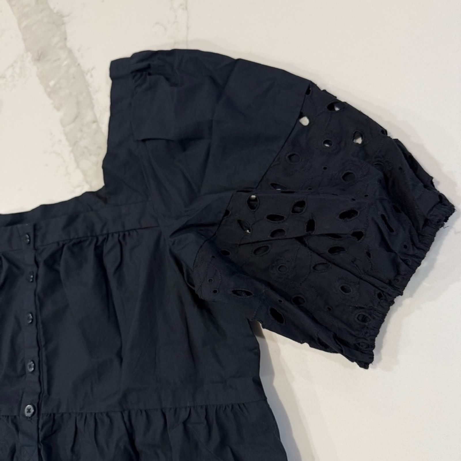 Anthropologie Maeve Anthropologie Tiered Eyelet Tunic Top Womens Small Size S / US 4 / IT 40 - 5 Thumbnail
