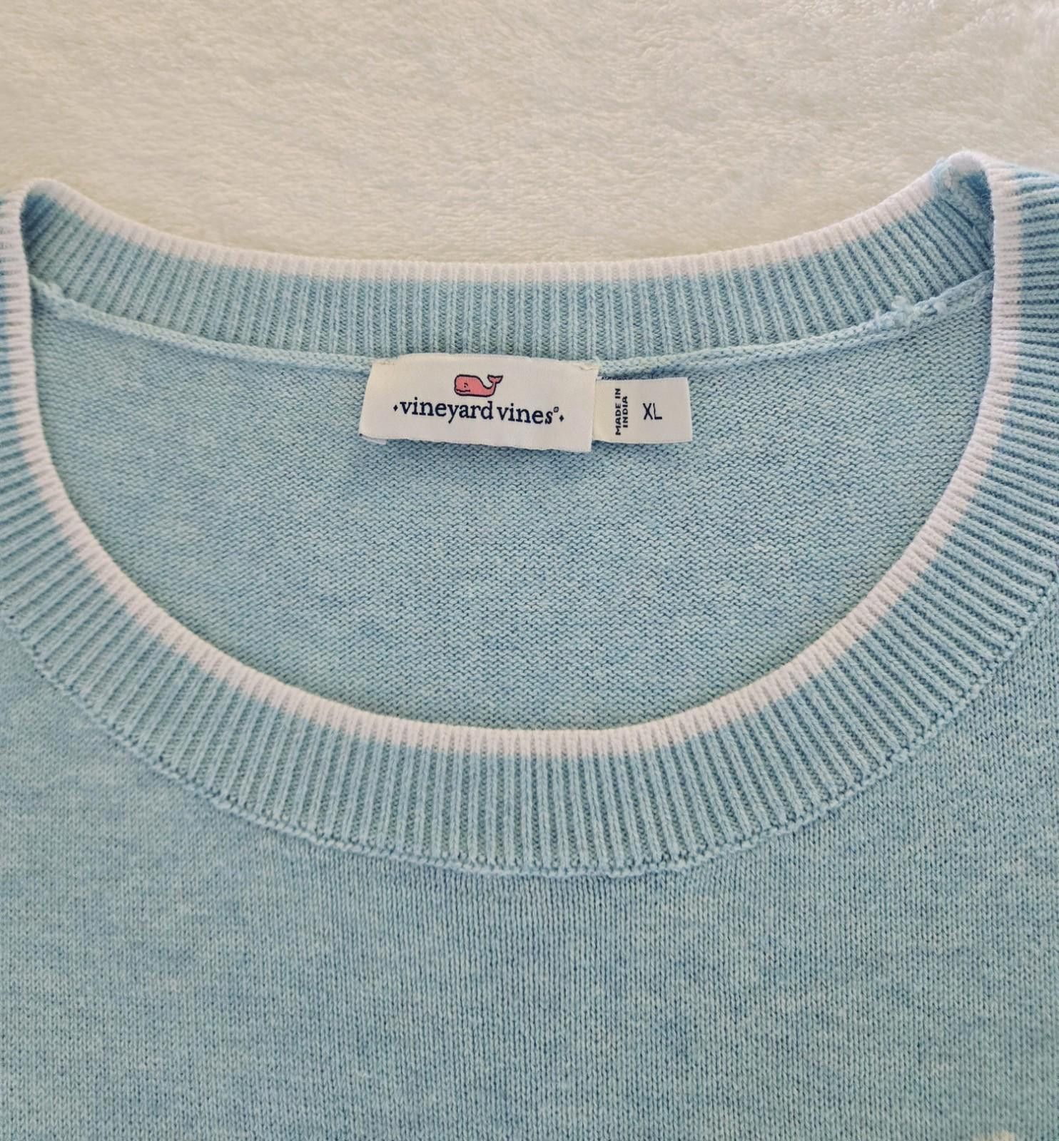 Vineyard Vines Vineyard Vines Cocktail Sweater Size XL Womens Blue Soft Size XL / US 12-14 / IT 48-50 - 9 Thumbnail