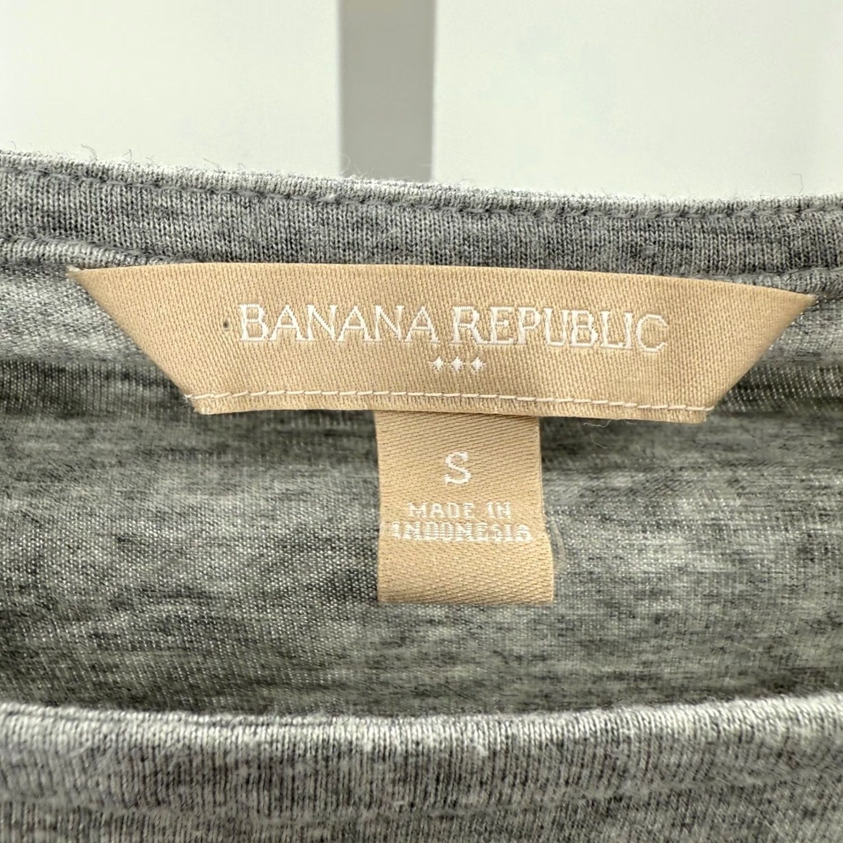 Banana Republic Banana Republic Gray White Striped Knit Casual Dress 3/4 Sleeve Pockets S Womens Size S / US 4 / IT 40 - 3 Thumbnail