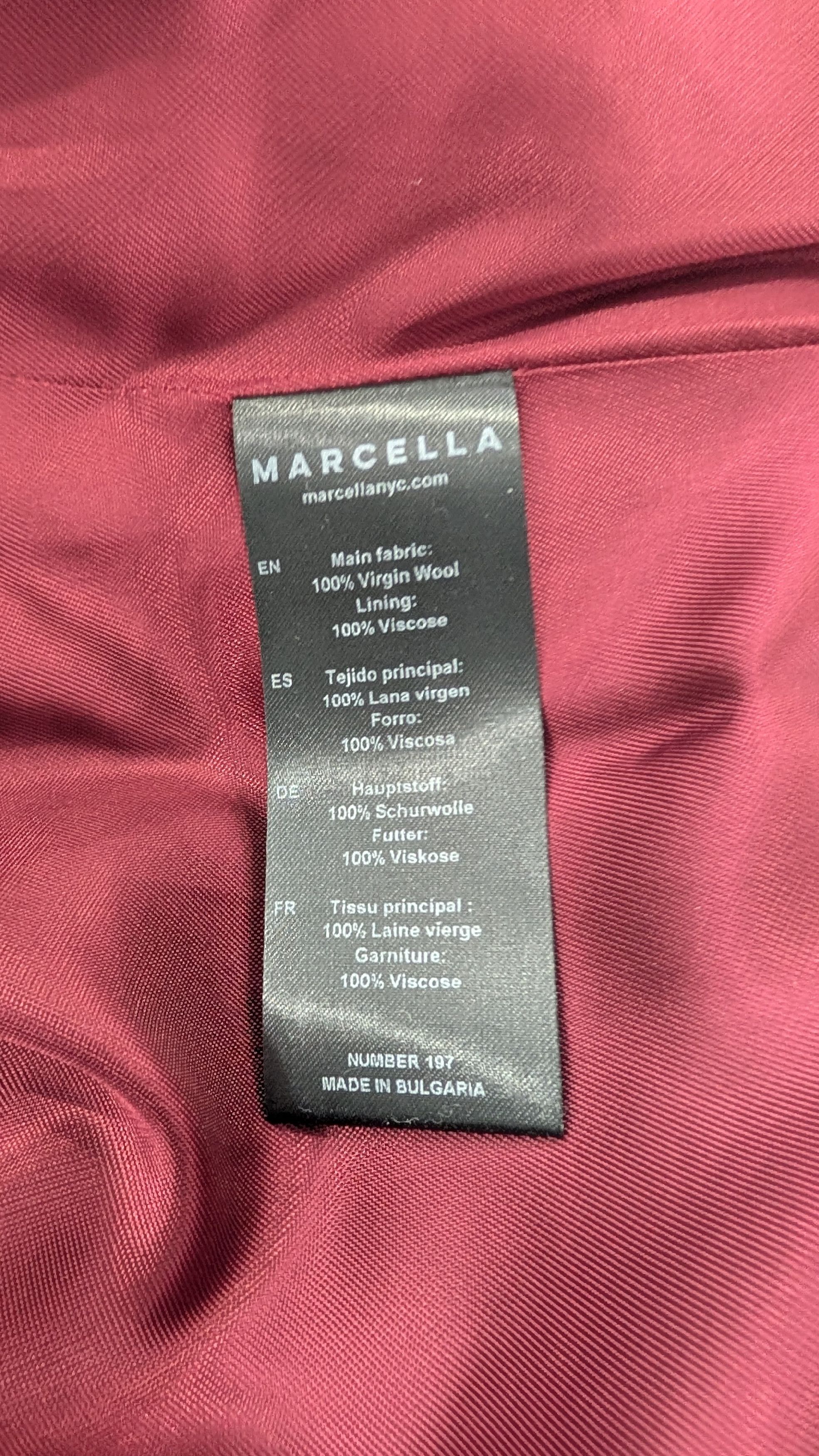 Other MARCELLA NYC Melanie Italian Wool Asymmetric Moto Coat Size L / US 10 / IT 46 - 6 Thumbnail