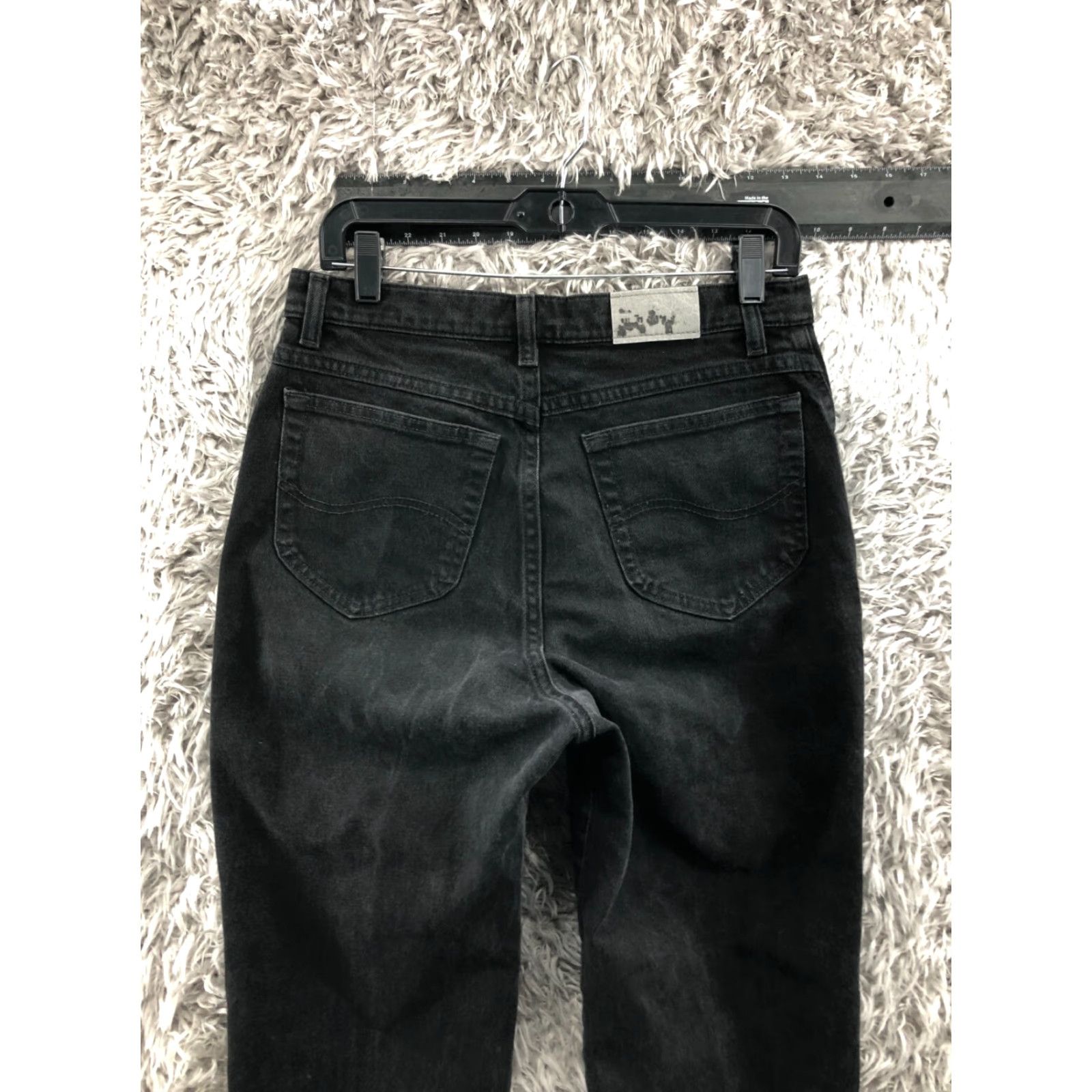 Lee Lee High Rise Mom Jeans Size 10 Womens Dark Wash Black Jeans Size 32" / US 10 / IT 46 - 7 Thumbnail