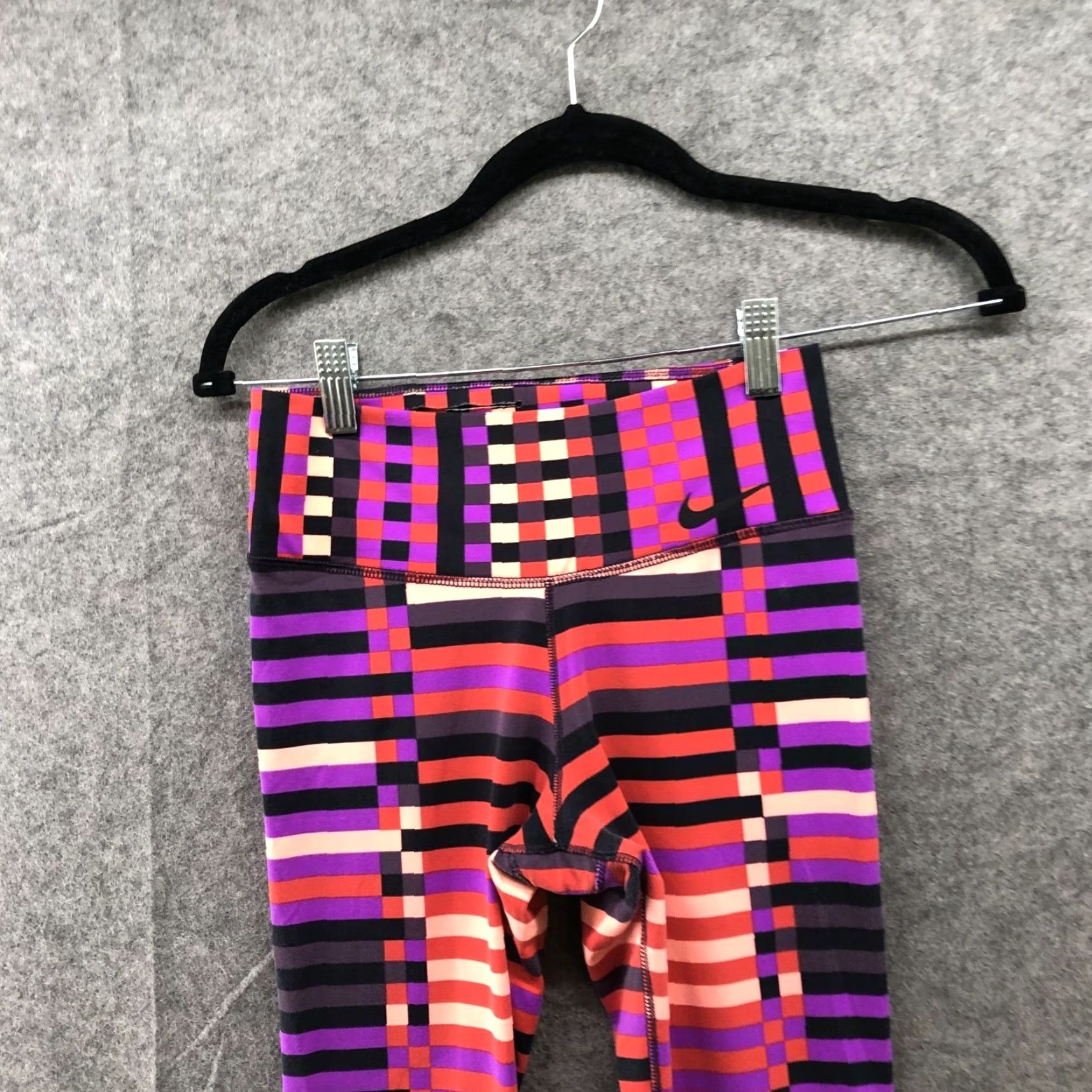 Nike Nike Pink Printed Leggings Womens XS Full Length Yoga Gym Multicolor Geometric Size 26" / US 2 / IT 38 - 3 Thumbnail