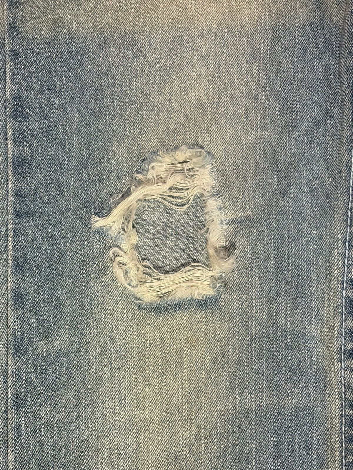 Dsquared2 Vintage Blue Moon Blue Double Waist Patch Distress Jeans Size 34" / US 12 / IT 48 - 4 Thumbnail
