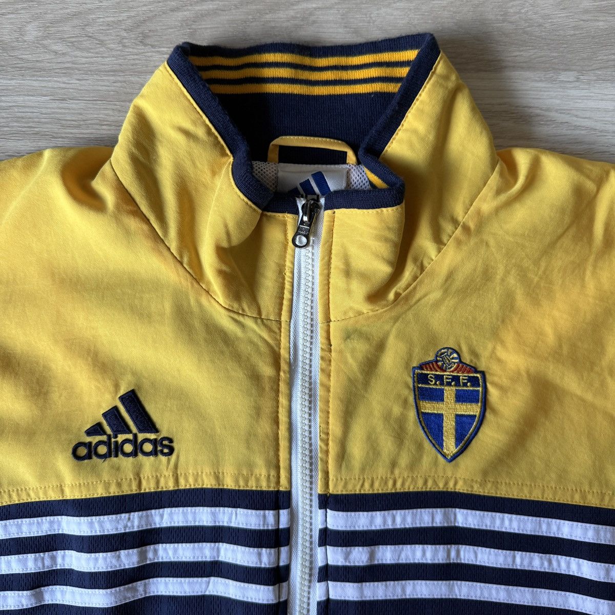 Adidas × Vintage Vintage Adidas Sweden Jacket Size US L / EU 52-54 / 3 - 3 Thumbnail