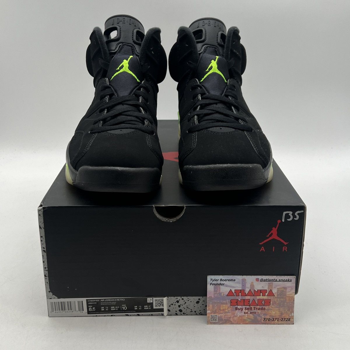 Jordan Brand Air Jordan 6 Electric green Size US 8.5 / EU 41-42 - 2 Thumbnail