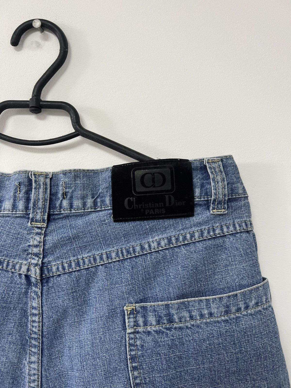 Dior × Vintage Vintage 90’s Christian Dior Paris Blue Washed Jeans Shorts S Size US 28 / EU 44 - 4 Thumbnail