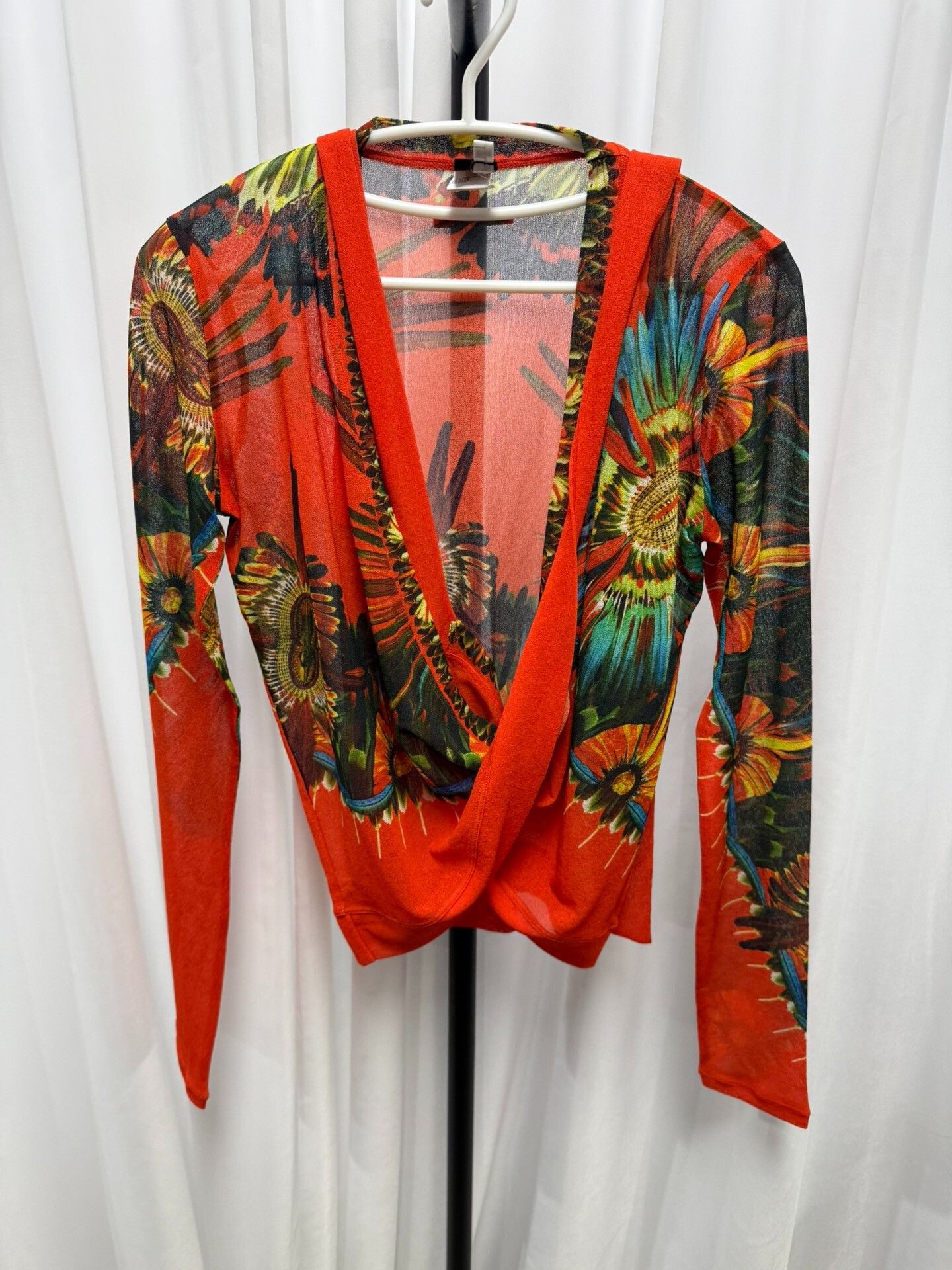 Jean Paul Gaultier Jean Paul Gaultier Mesh Wrap Tie Cardigan Size S / US 4 / IT 40 - 1 Thumbnail