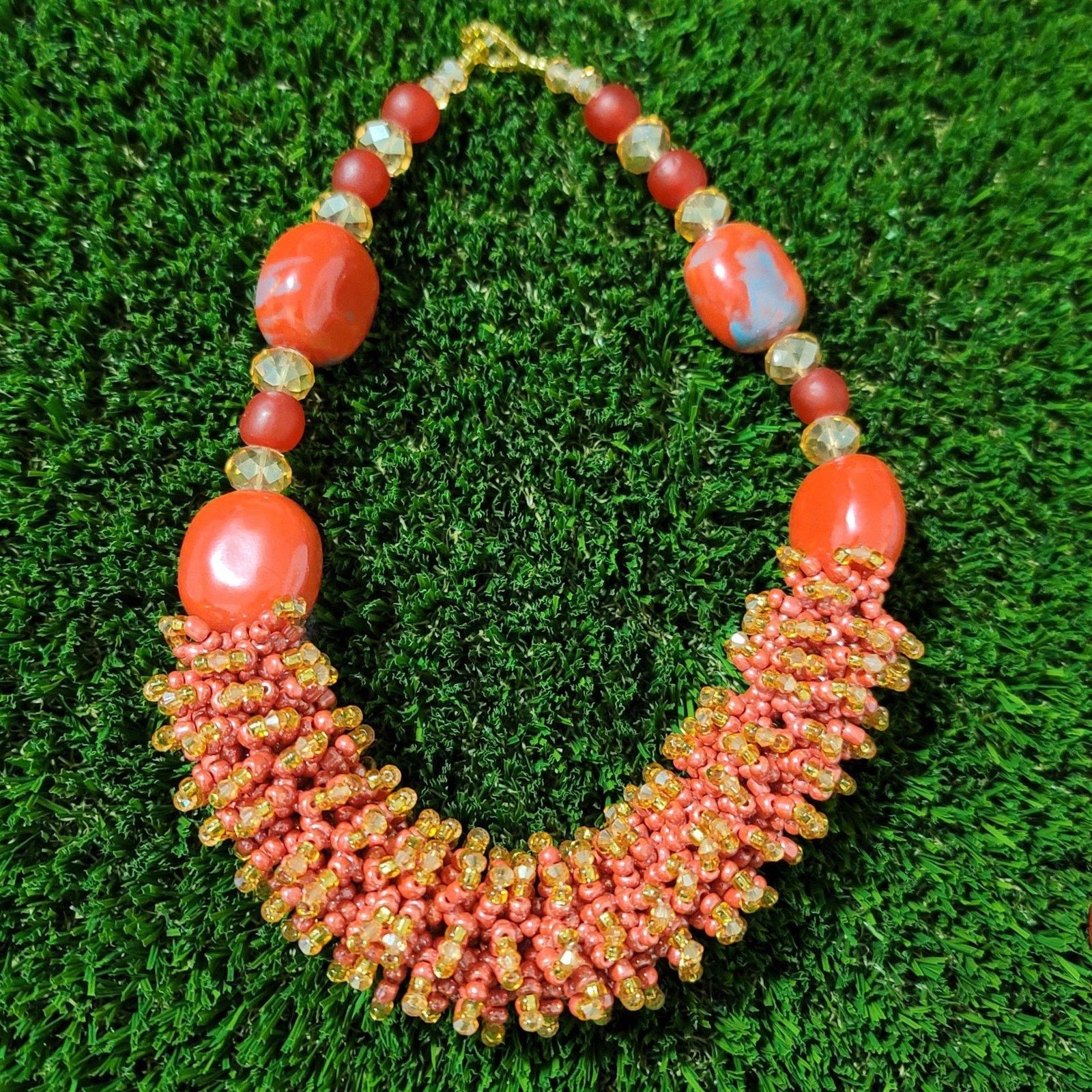 Handmade Custom Handmade Ghanaian West African Chunky Jewelry Set Size ONE SIZE - 3 Thumbnail