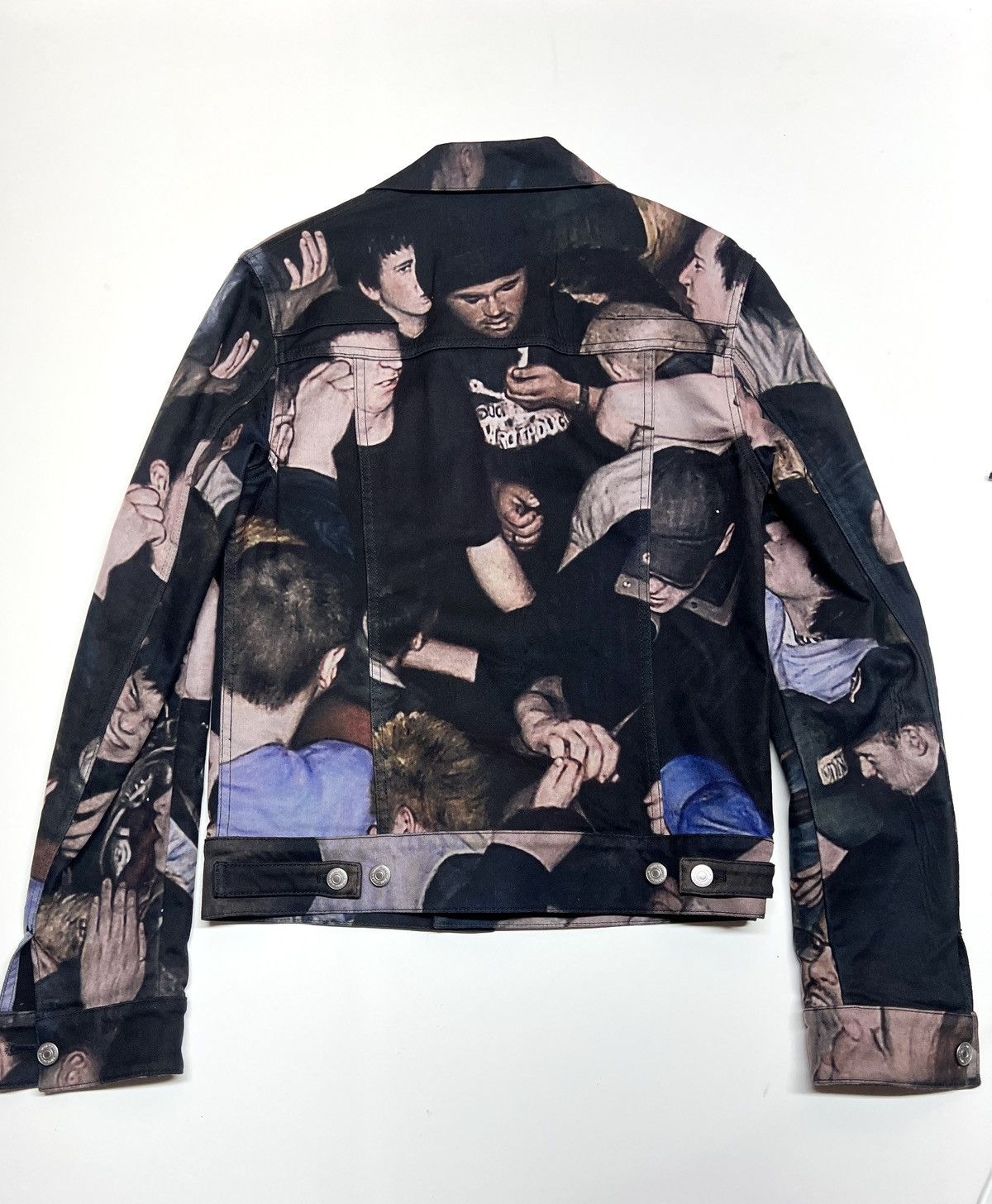 Dior Fw17 Dan Witz Mosh Pit Denim Jacket Grailed