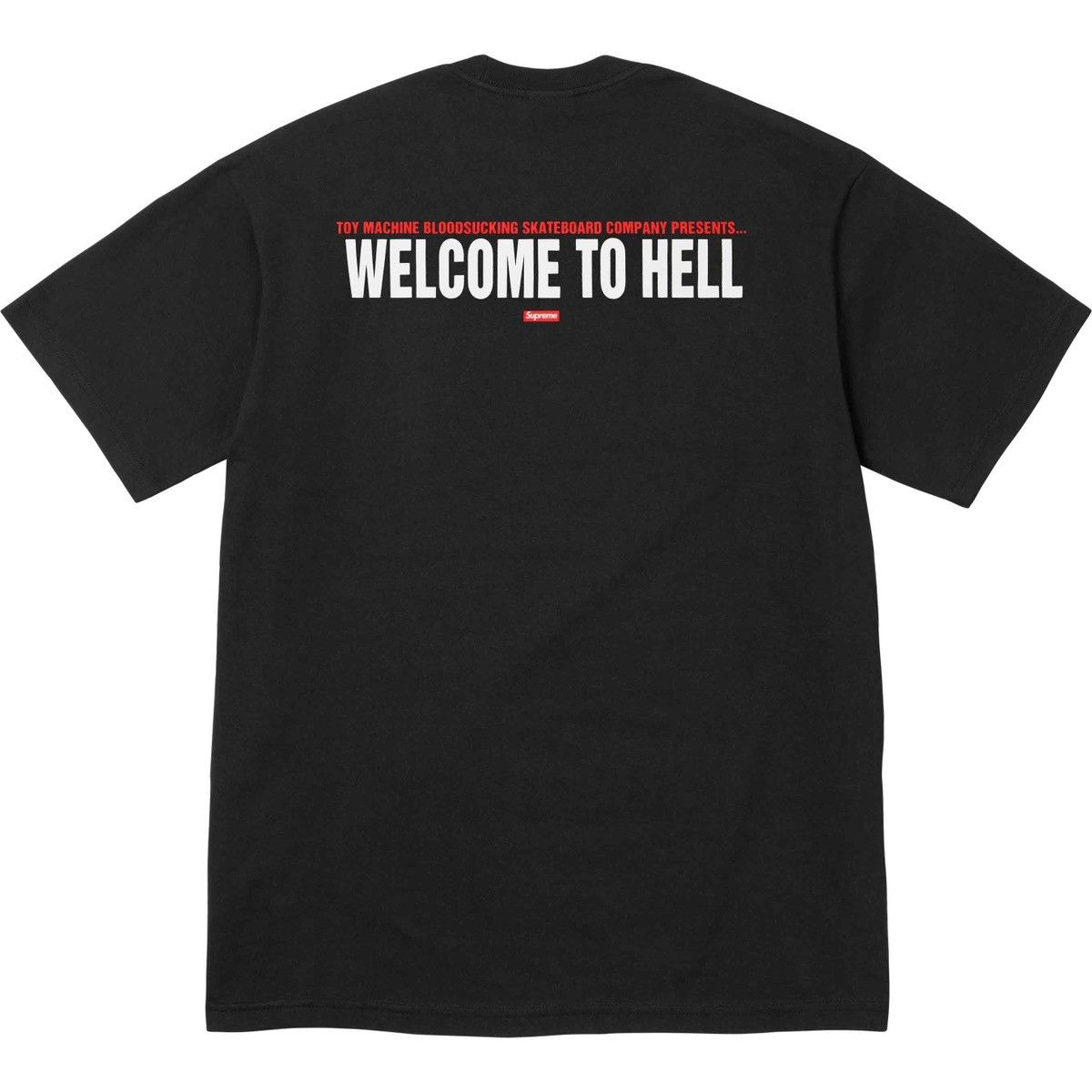 Supreme × Toy Machine Supreme Toy Machine Welcome To Hell Tee Black Large SS24 Size US L / EU 52-54 / 3 - 2 Thumbnail