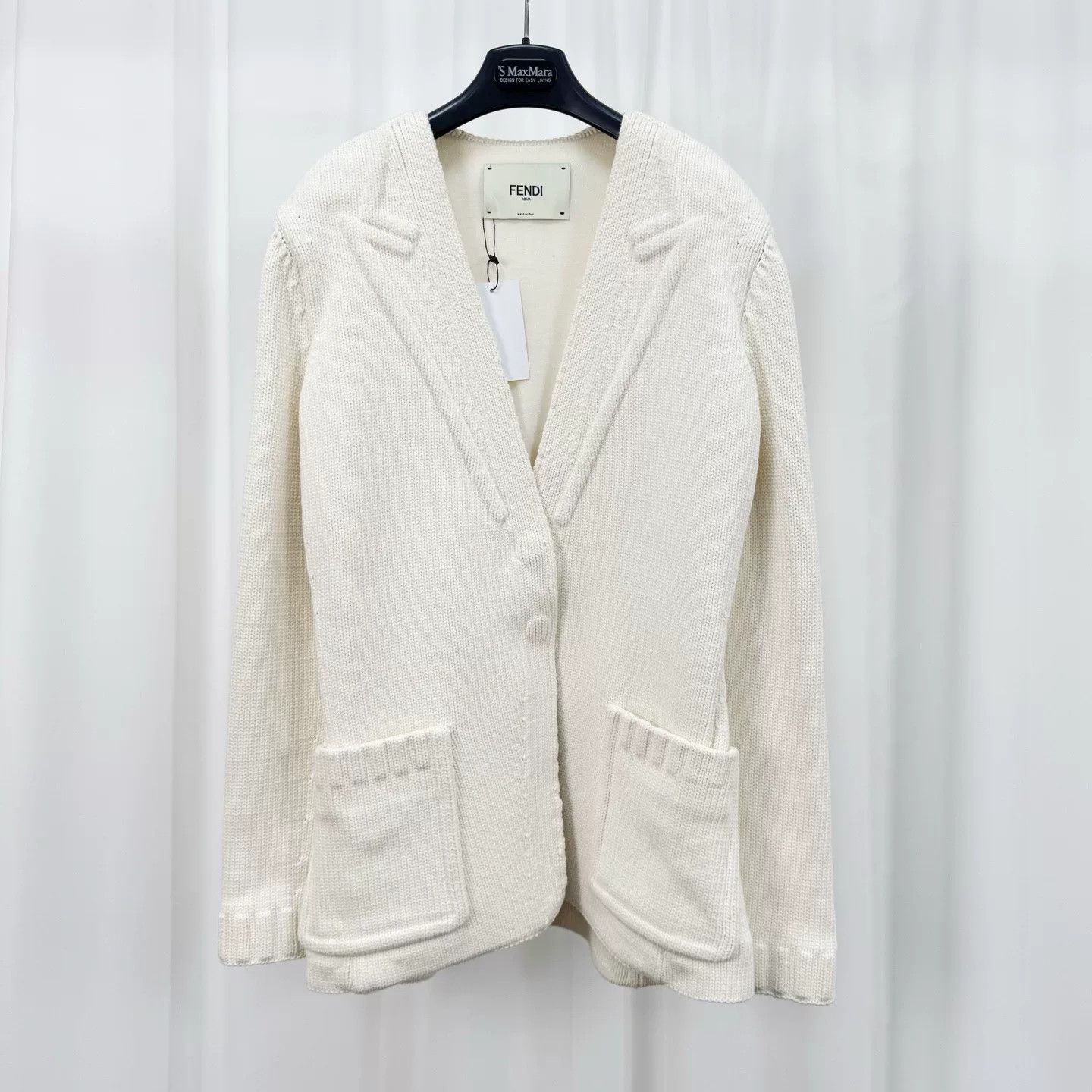 Fendi fendi double pocket knitted blazer jacket Size US L / EU 52-54 / 3 - 1 Thumbnail