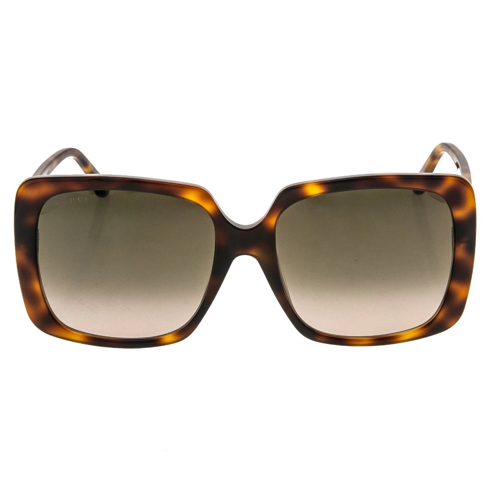 Gucci GUCCI 0728 Brown Stud Logo Oversized Sunglasses GG0728S 002 Size ONE SIZE - 10 Thumbnail