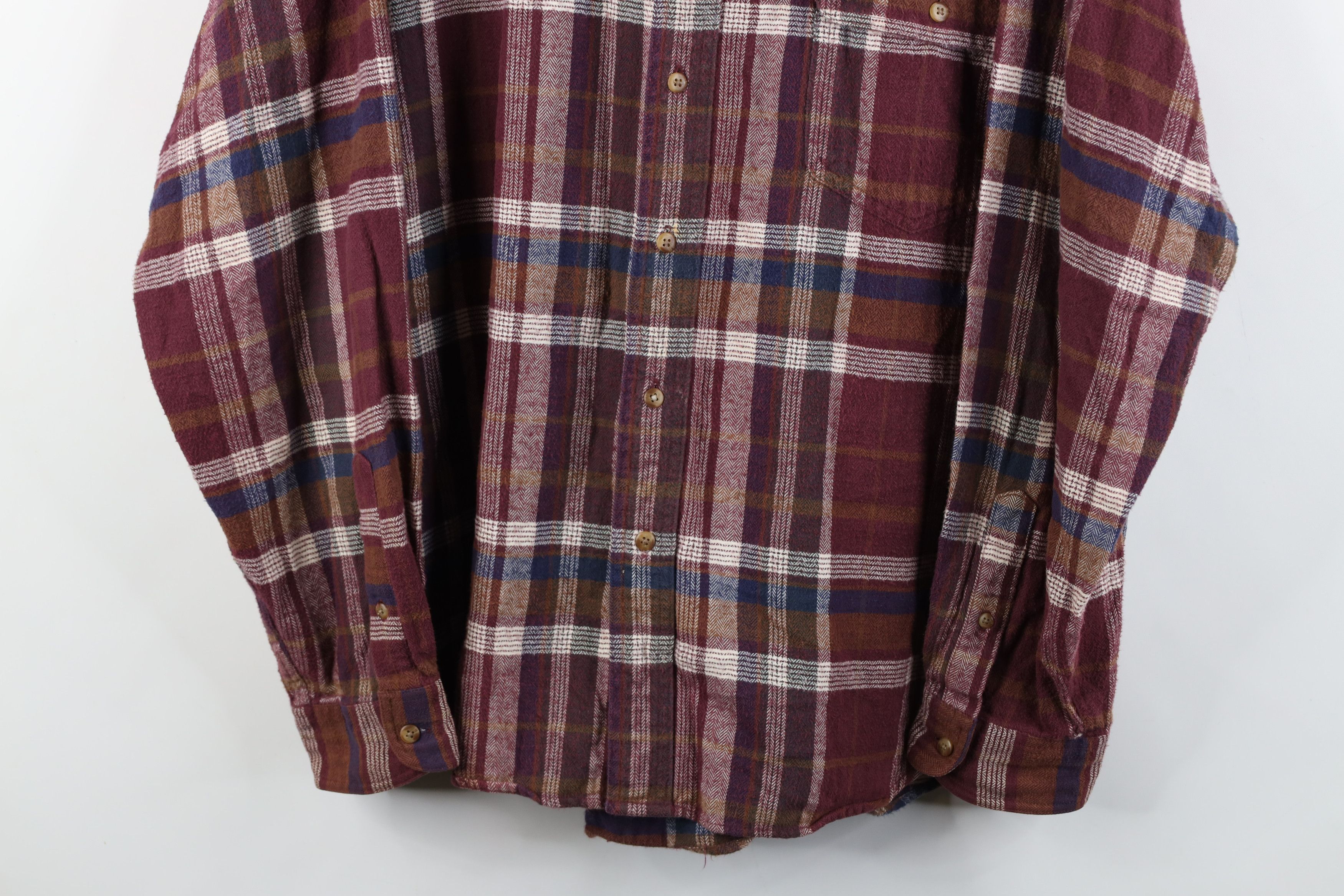 Eddie Bauer Vintage 90s Eddie Bauer Bainbridge Collared Button Shirt Size US XL / EU 56 / 4 - 3 Thumbnail